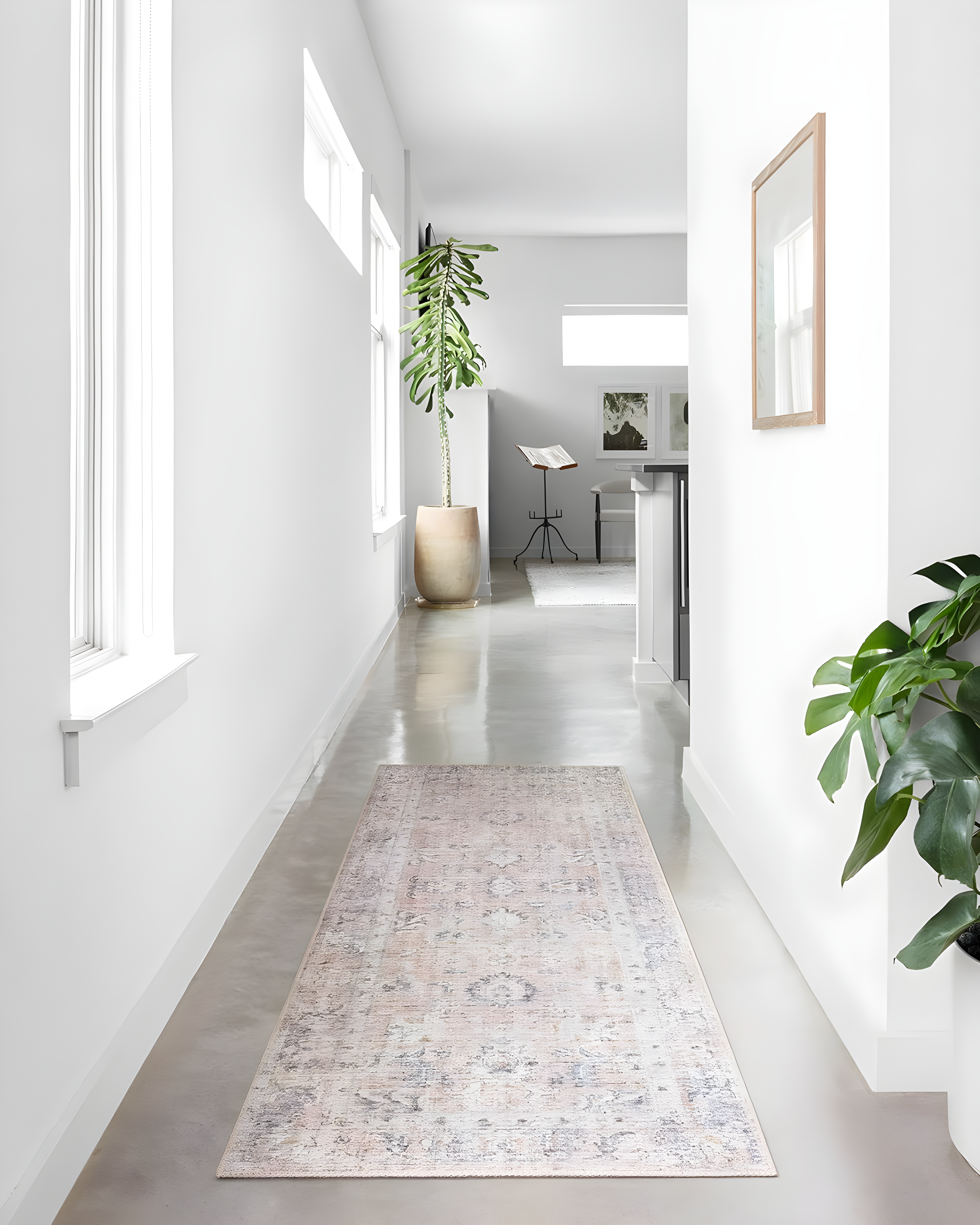 Roze Rug - Blush and Grey / 9' x 12'