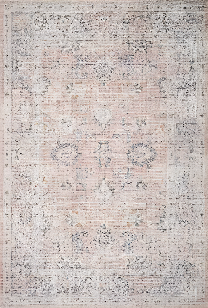 Roze Rug - Blush and Grey / 9' x 12'