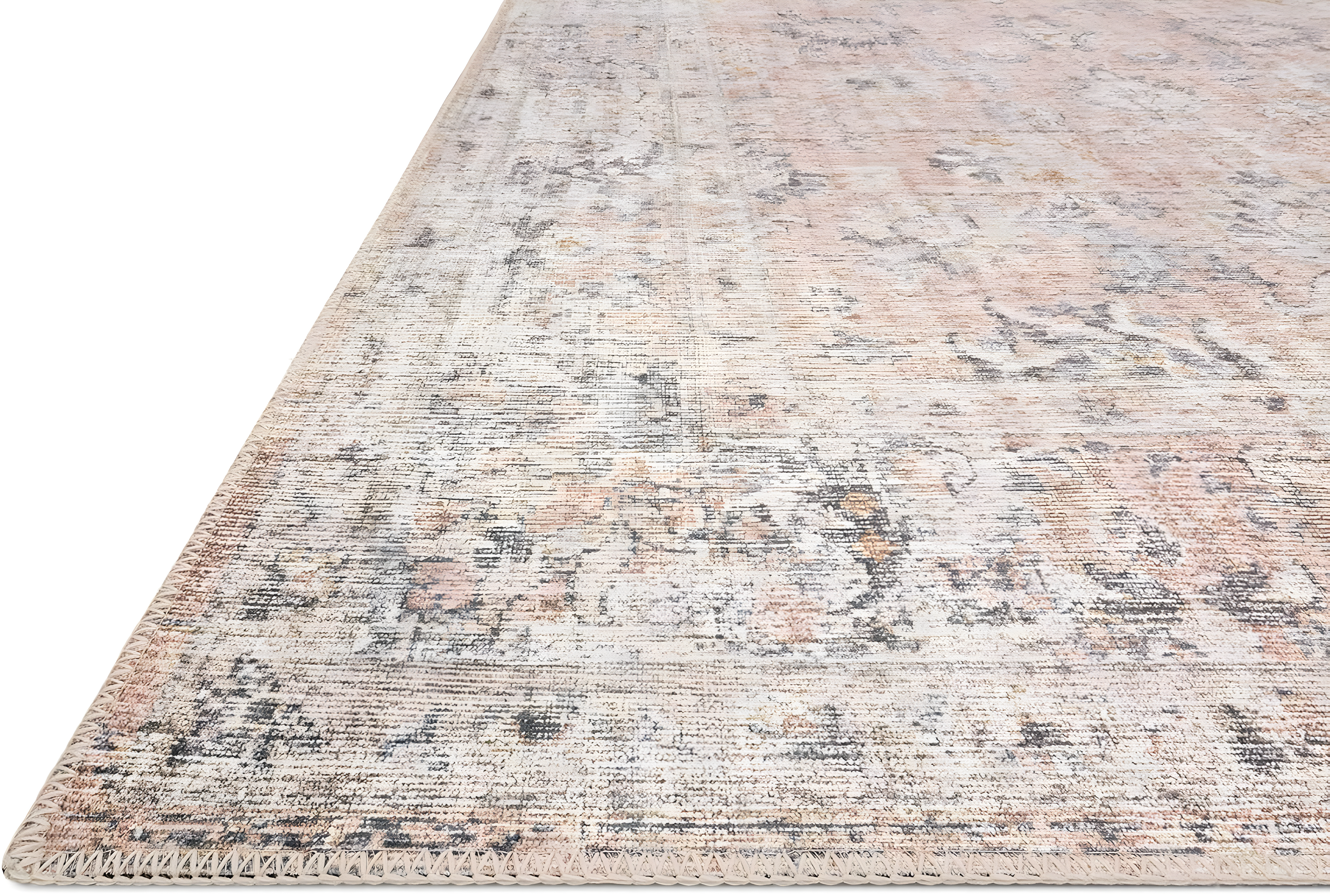 Roze Rug - Blush and Grey / 9' x 12'