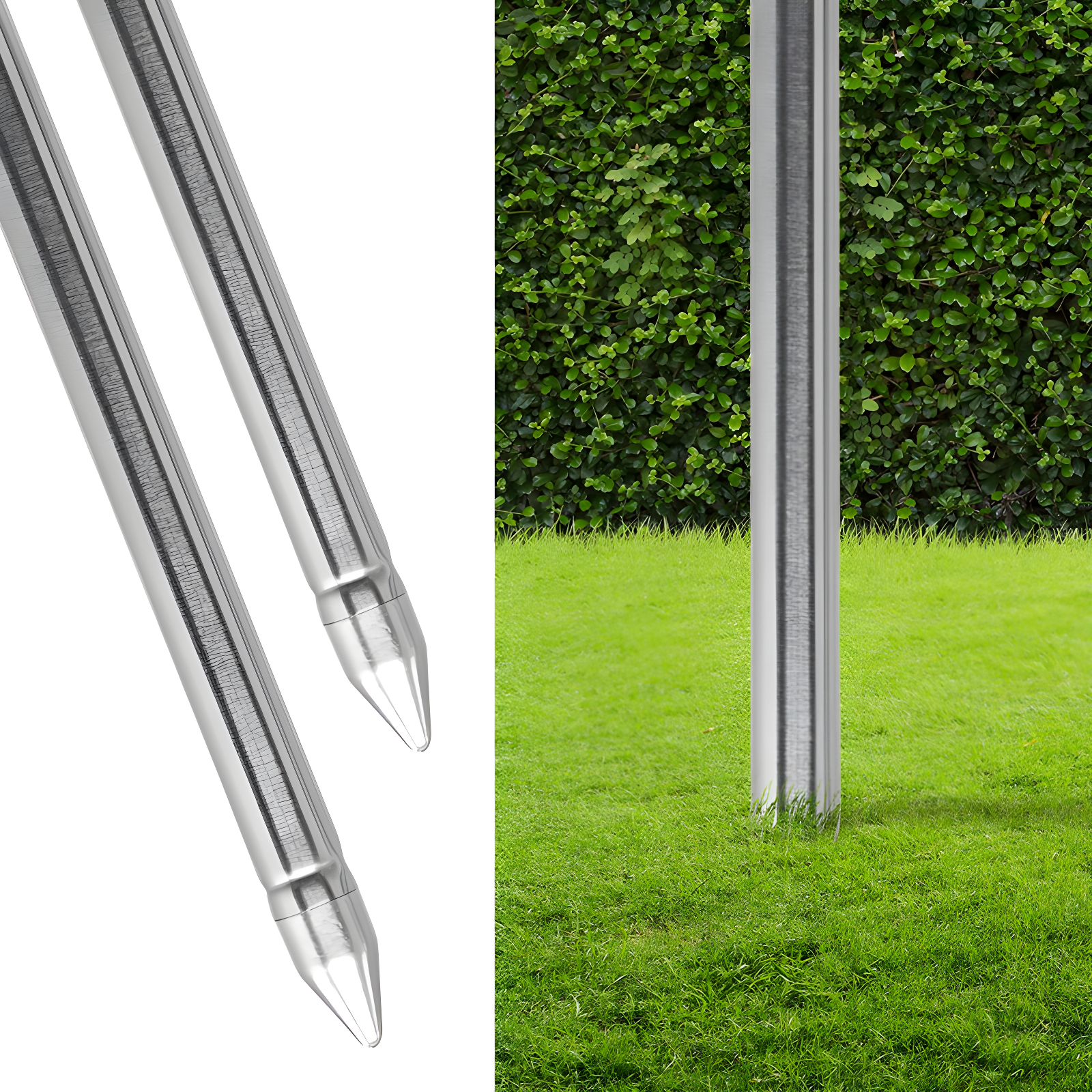 Matney Sorbus Garden Tiki Torches 60" Oil Lamp Fiberglass Wick (Set of 2)
