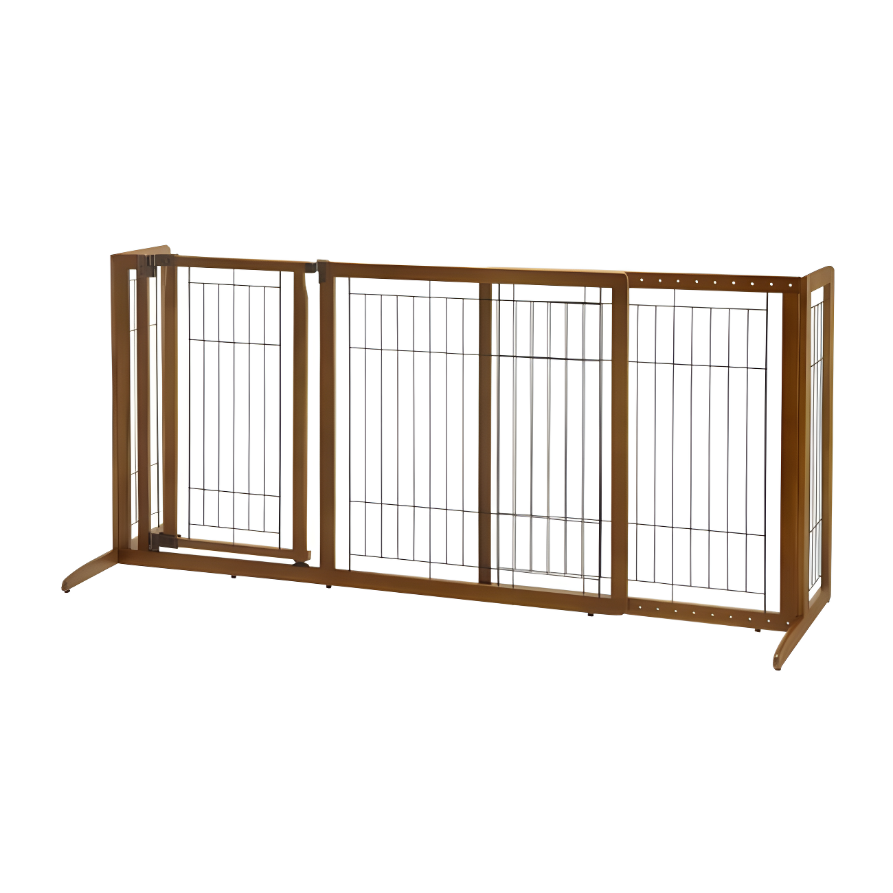 Richell Wood Free Standing Pet Gate