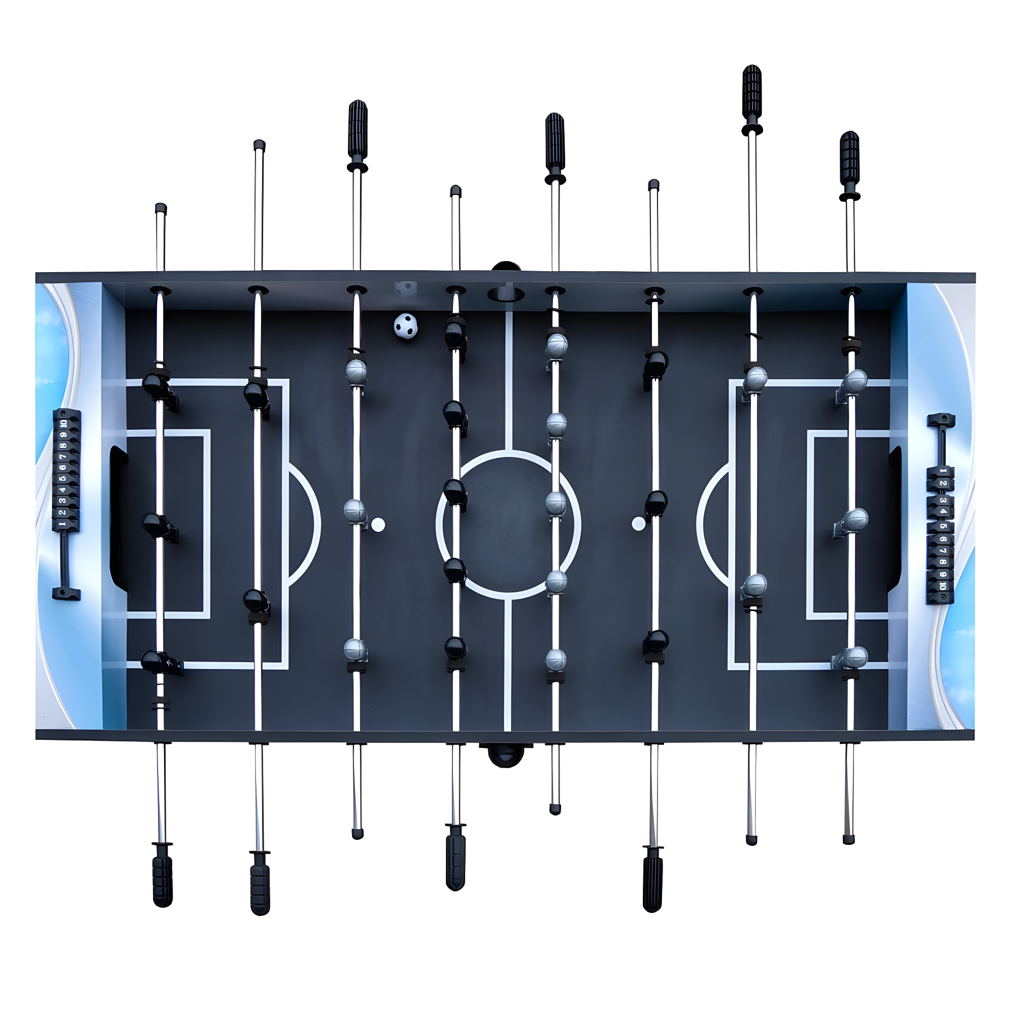 Hathaway Matrix 7-in-1 Multi-Game Table with Foosball, Pool, Tennis, 54-in