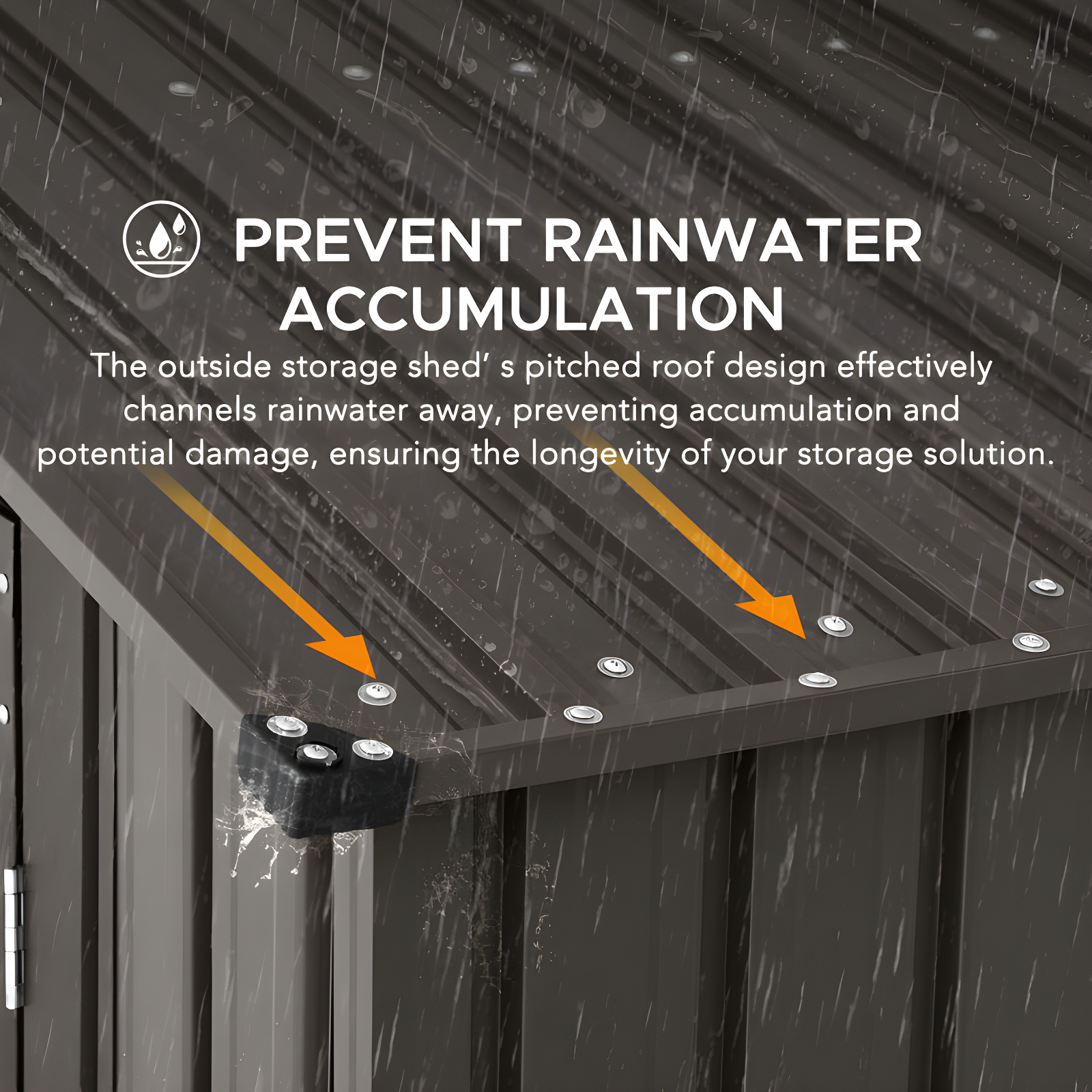 Sunjoy Sunjoy Outdoor Storage Shed 10 x 20 ft. Carport, Patio Metal Utility Large Storage Shed Garage with 2 Doors and 4 Vents, for Car, Truck, Bike, Garbage Can, Tool, Lawnmower