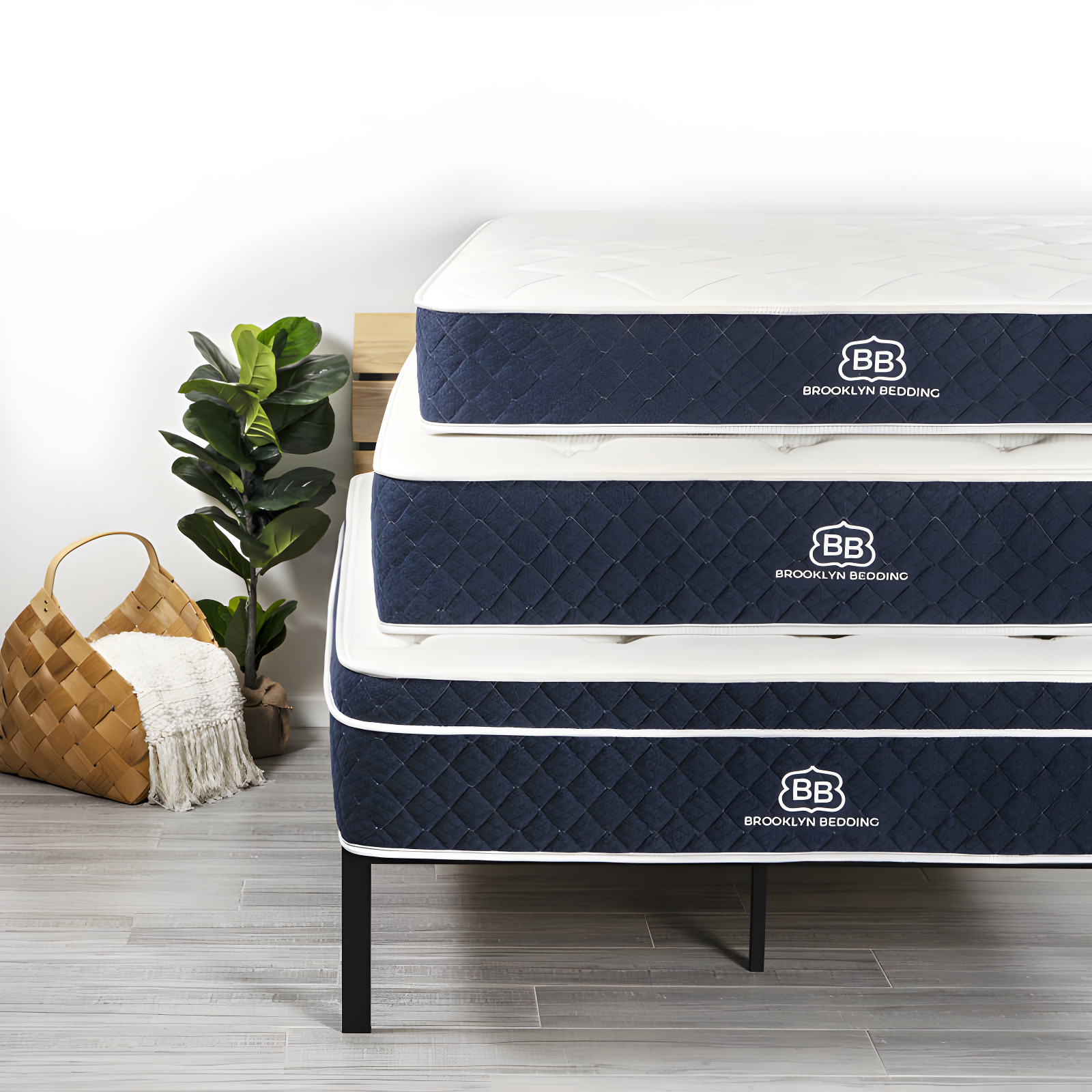 Brooklyn Standard 14" Plush Hybrid Mattress with Cooling Cover