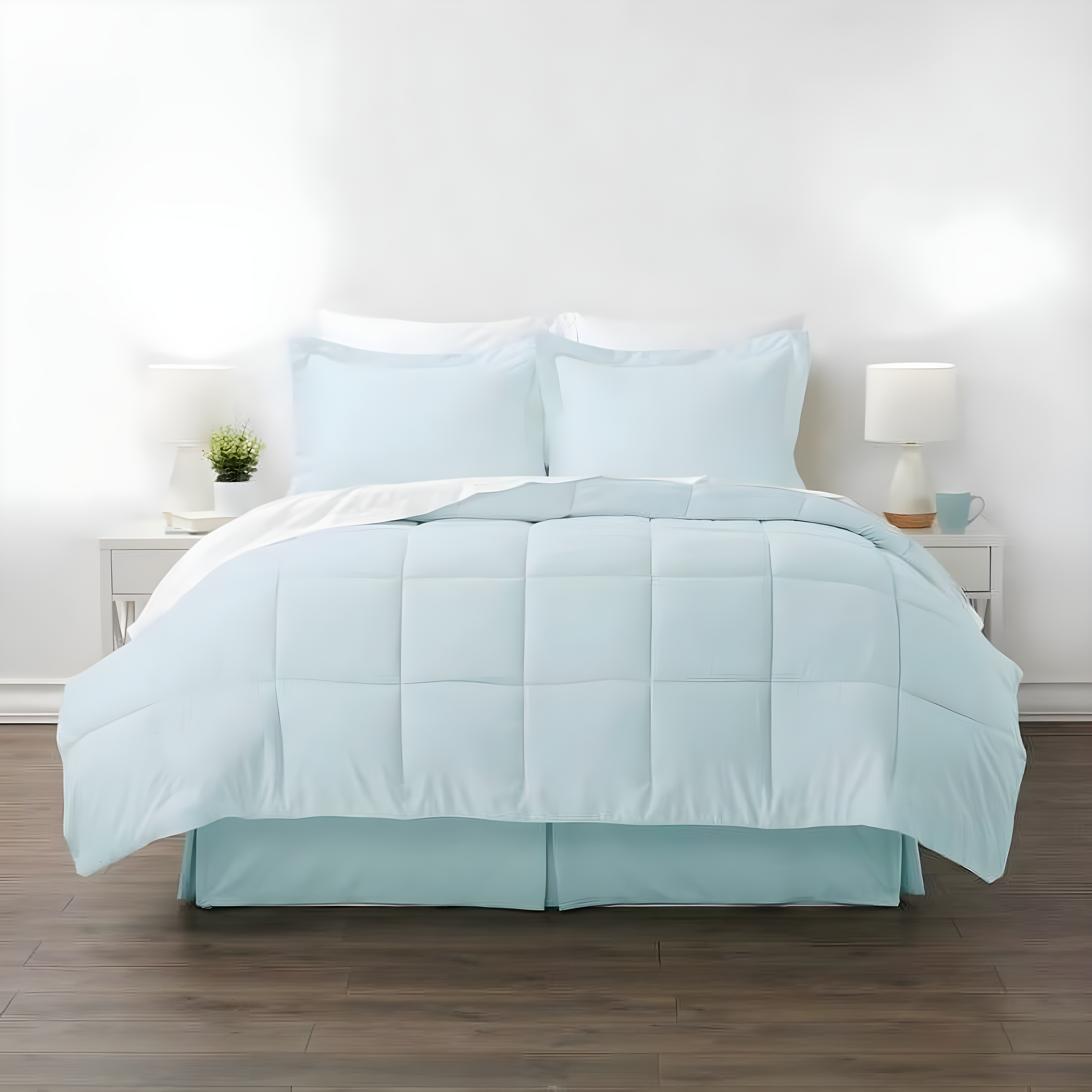 IEnjoy Home Simply Soft Microfiber Complete Bedding Set