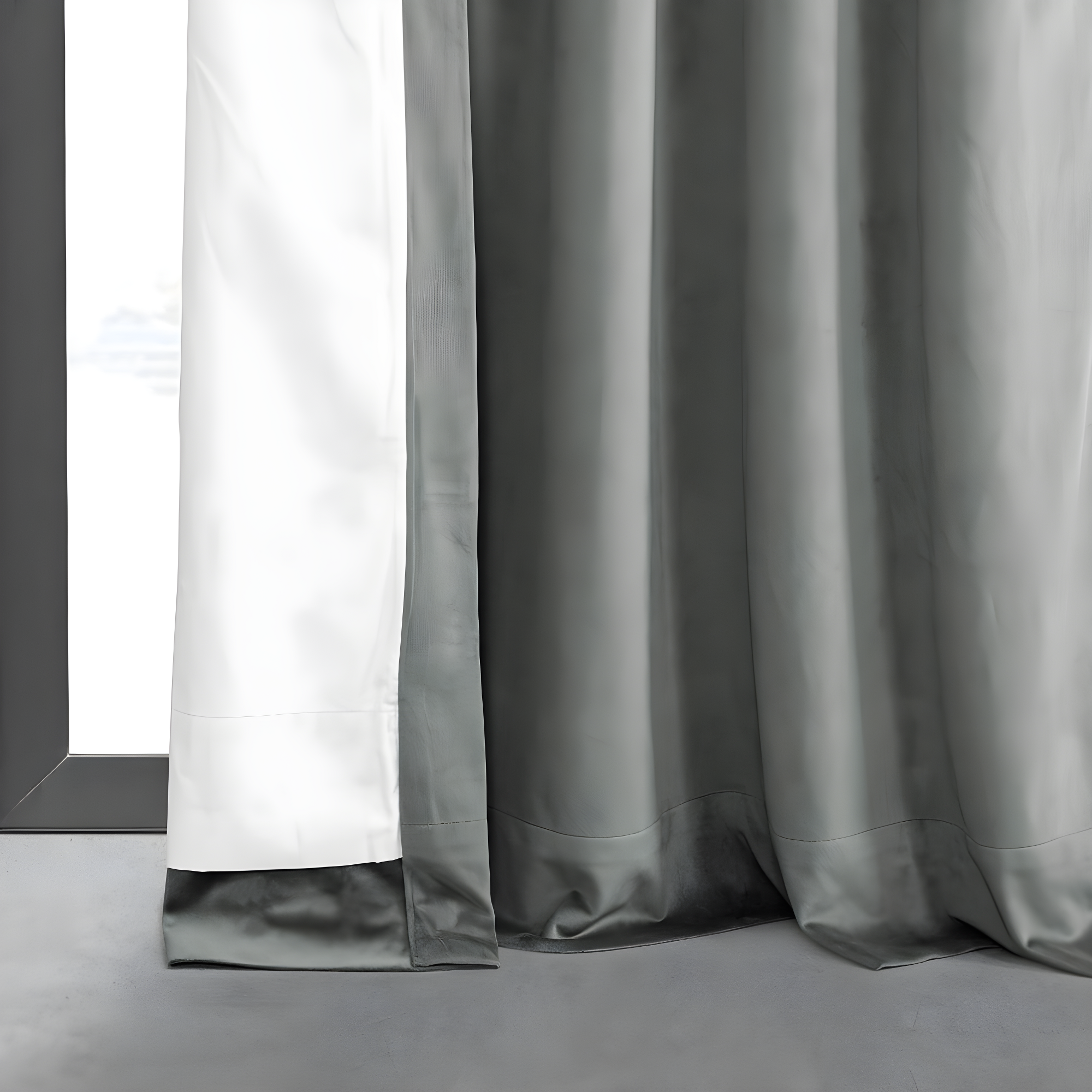 HPD Half Price Drapes Velvet Blackout Curtains/Drapes - 96 Inches Long 1 Panel Blackout Curtain Signature Pleated for Living Room & Bedroom - 25W X 96L, Silver Grey