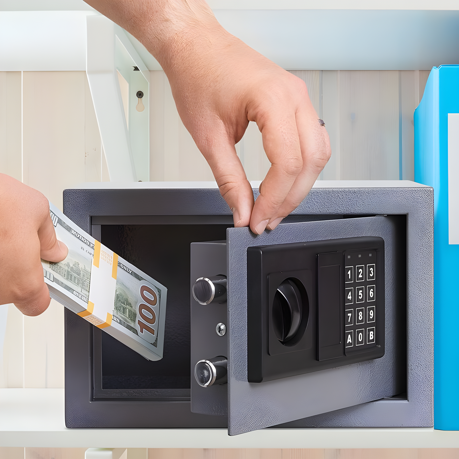 Stalwart Stalwart Digital Safe Box - Lock Box Protects Money, Jewelry, Passports - For Home or Office