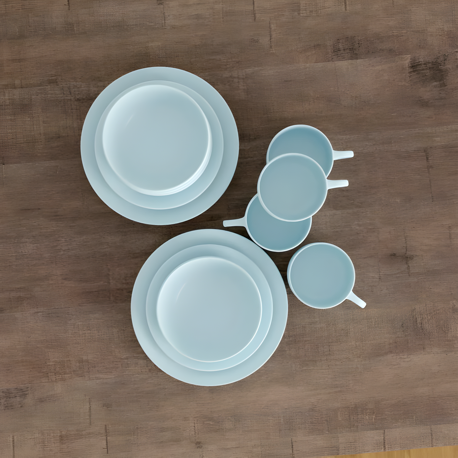 Wazee Matte 16 Piece Dinnerware Set, Service for 4