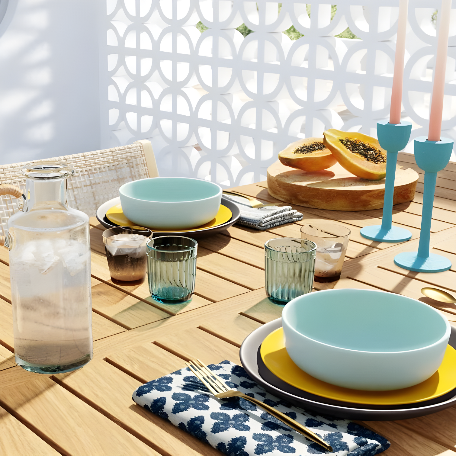 Wazee Matte 16 Piece Dinnerware Set, Service for 4