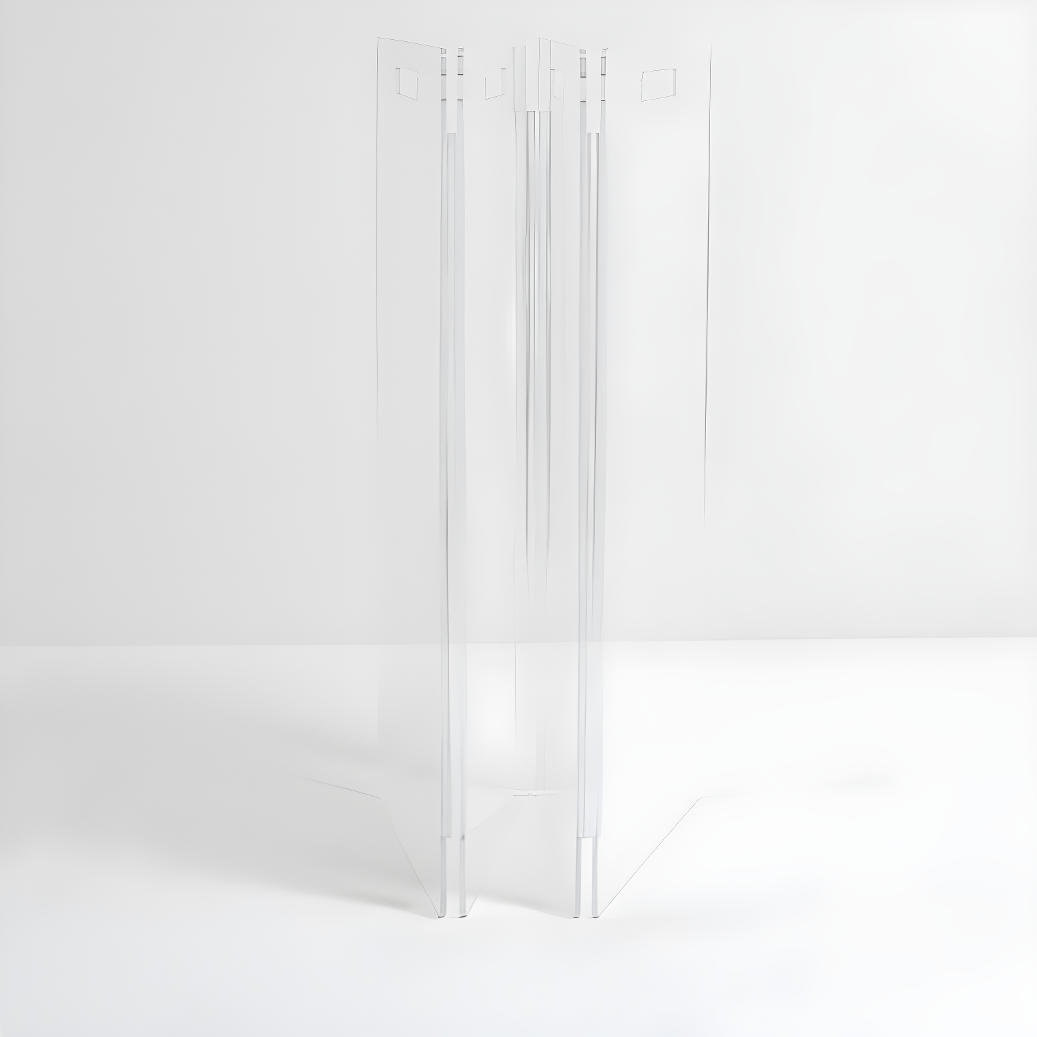 Hiddin Clear Freestanding Tall Zig Zag Pet Gate