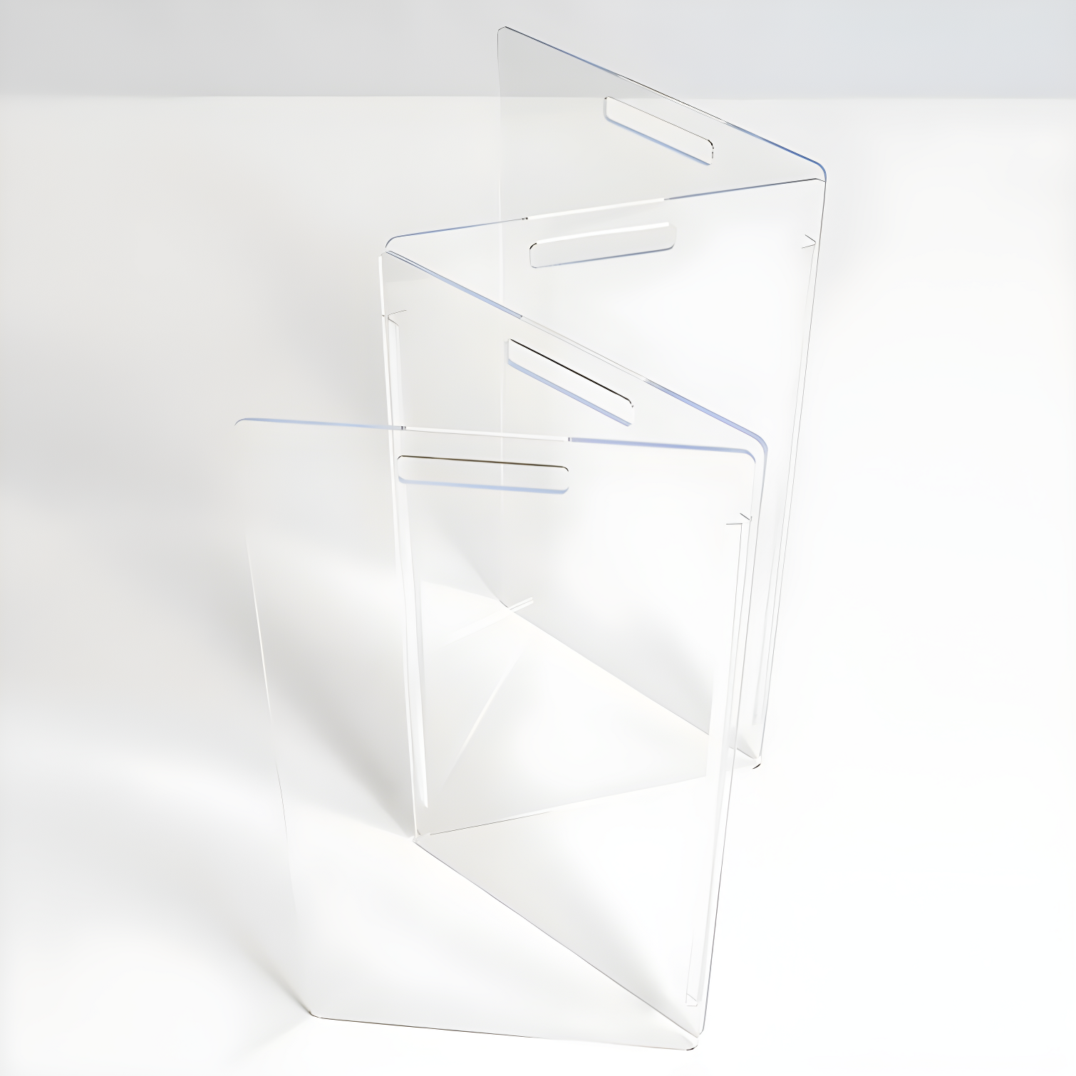 Hiddin Clear Freestanding Tall Zig Zag Pet Gate