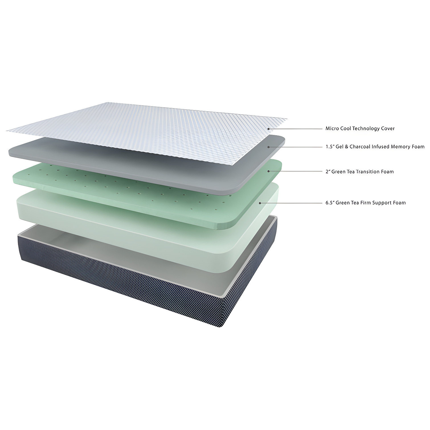Signature Design by Ashley Chime Elite Charcoal Infused Memory Foam Mattress