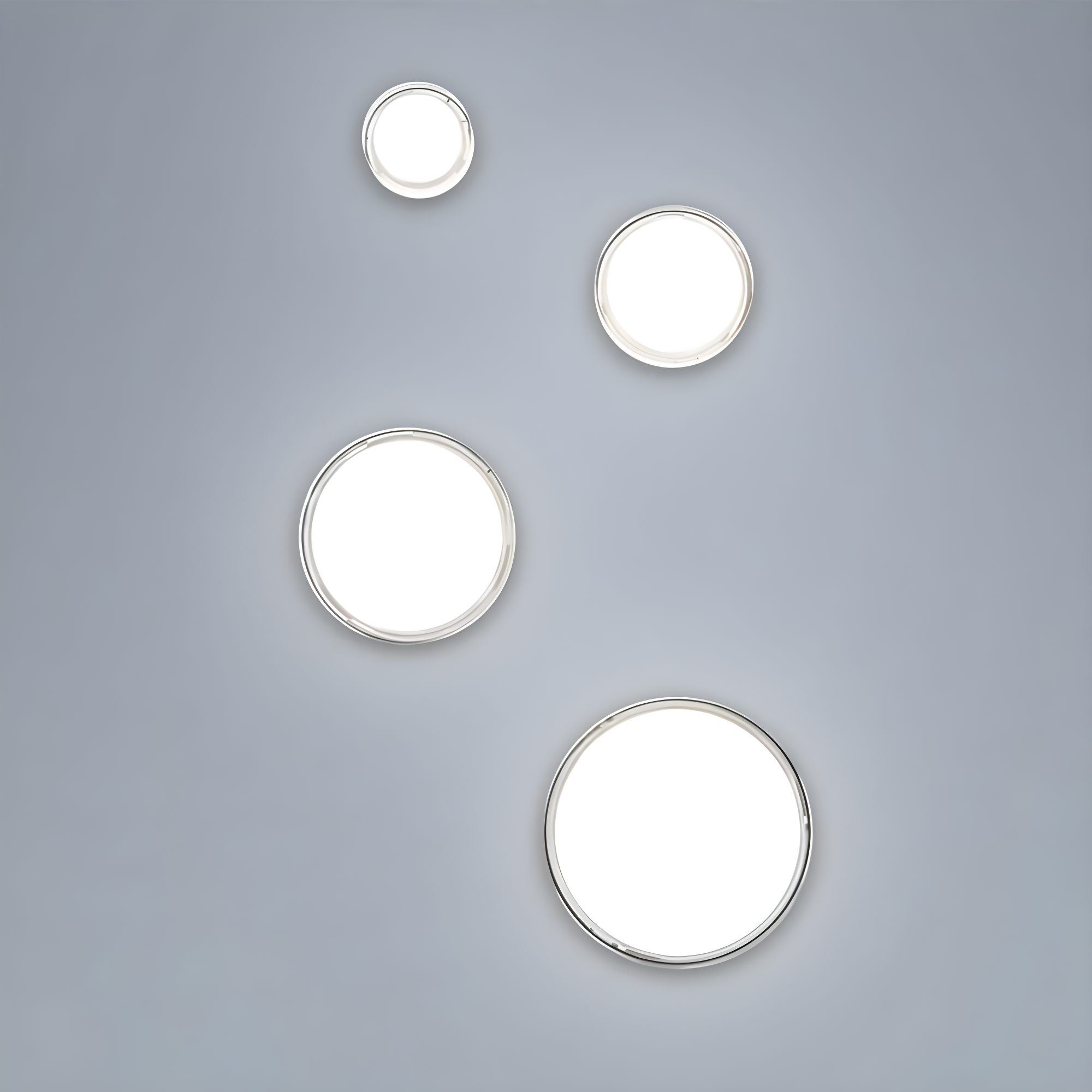 Dot 15" Stainless Steel LED Flush Mount Light