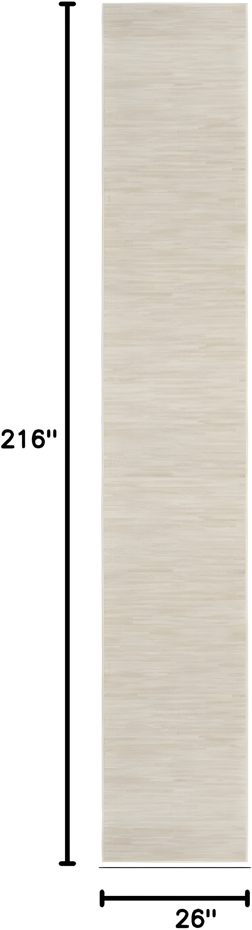 Nourison Essentials Easy Care Indoor Outdoor Area Rug - Ivory Beige 2'2" x 18'