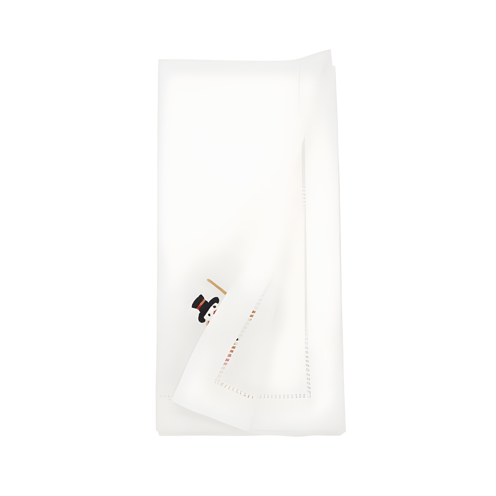 Saro The Broderie Collection 100% Cotton Embroidered Rectangle Napkin (Set of 6)