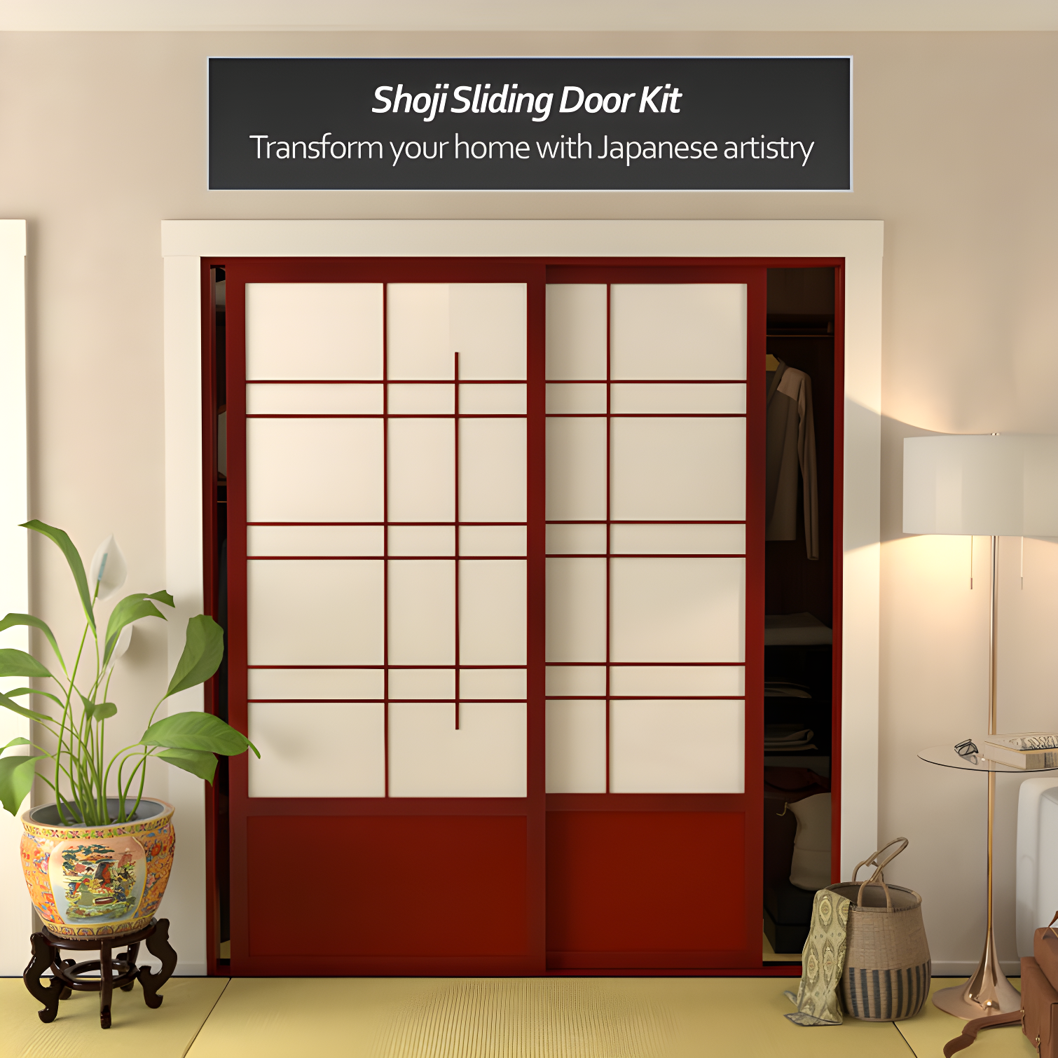 World Menagerie Clara Shoji Sliding Doors - Eudes
