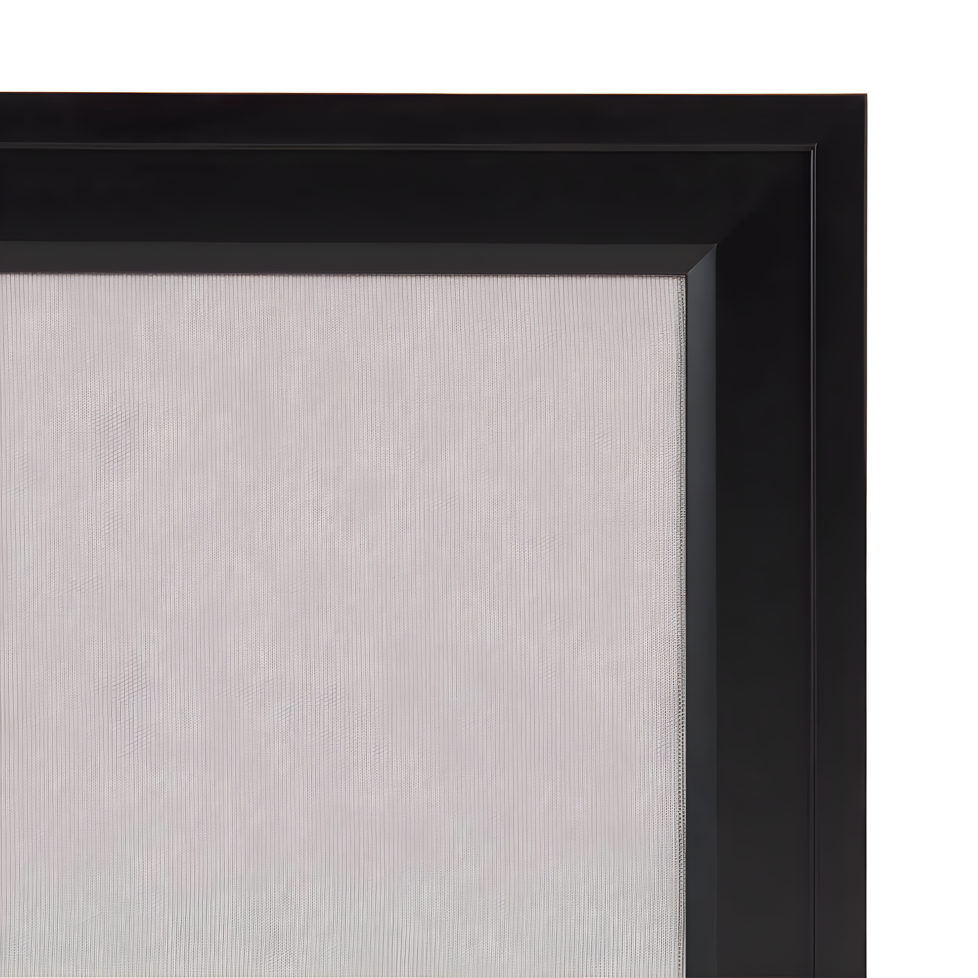 Black Framed Gray Linen Fabric Pinboard, 23.5 x 29.5