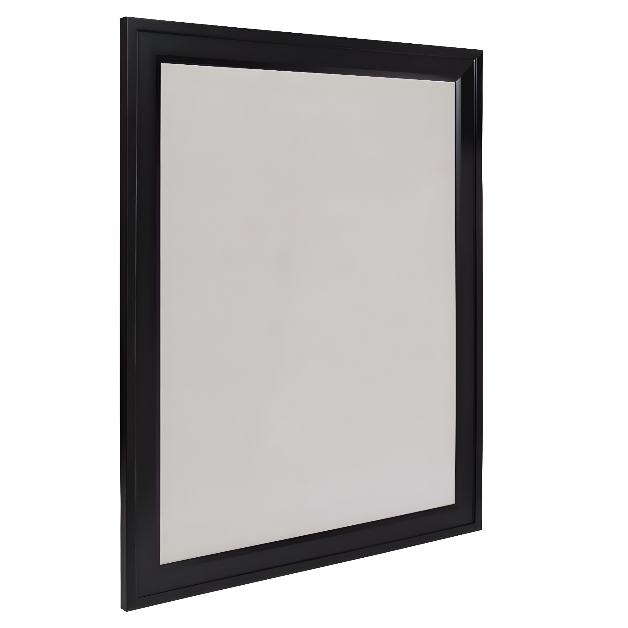 Black Framed Gray Linen Fabric Pinboard, 23.5 x 29.5