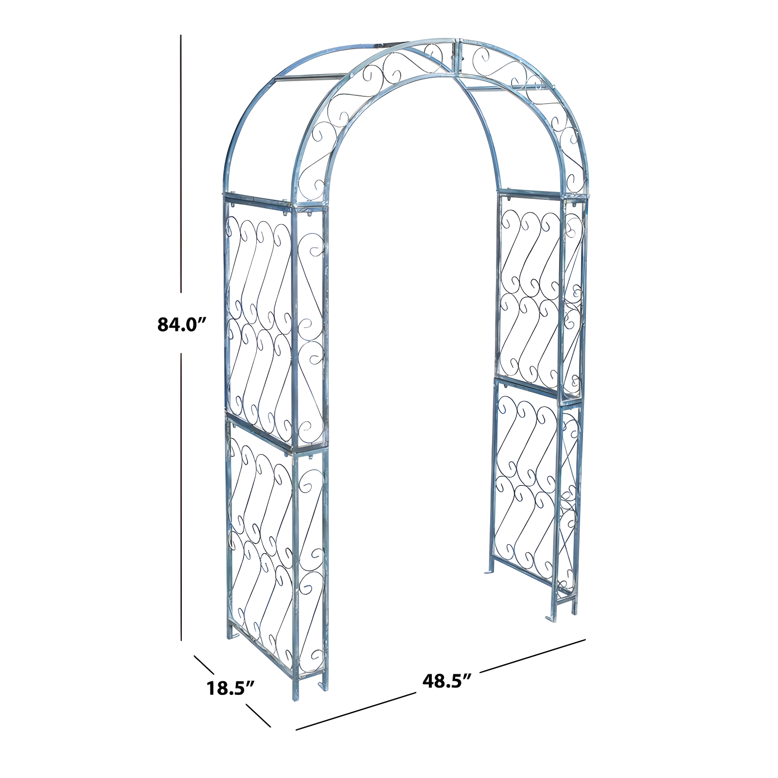 Alcott Hill® Afaan 48.5'' W x 18.5'' D Iron Arbor