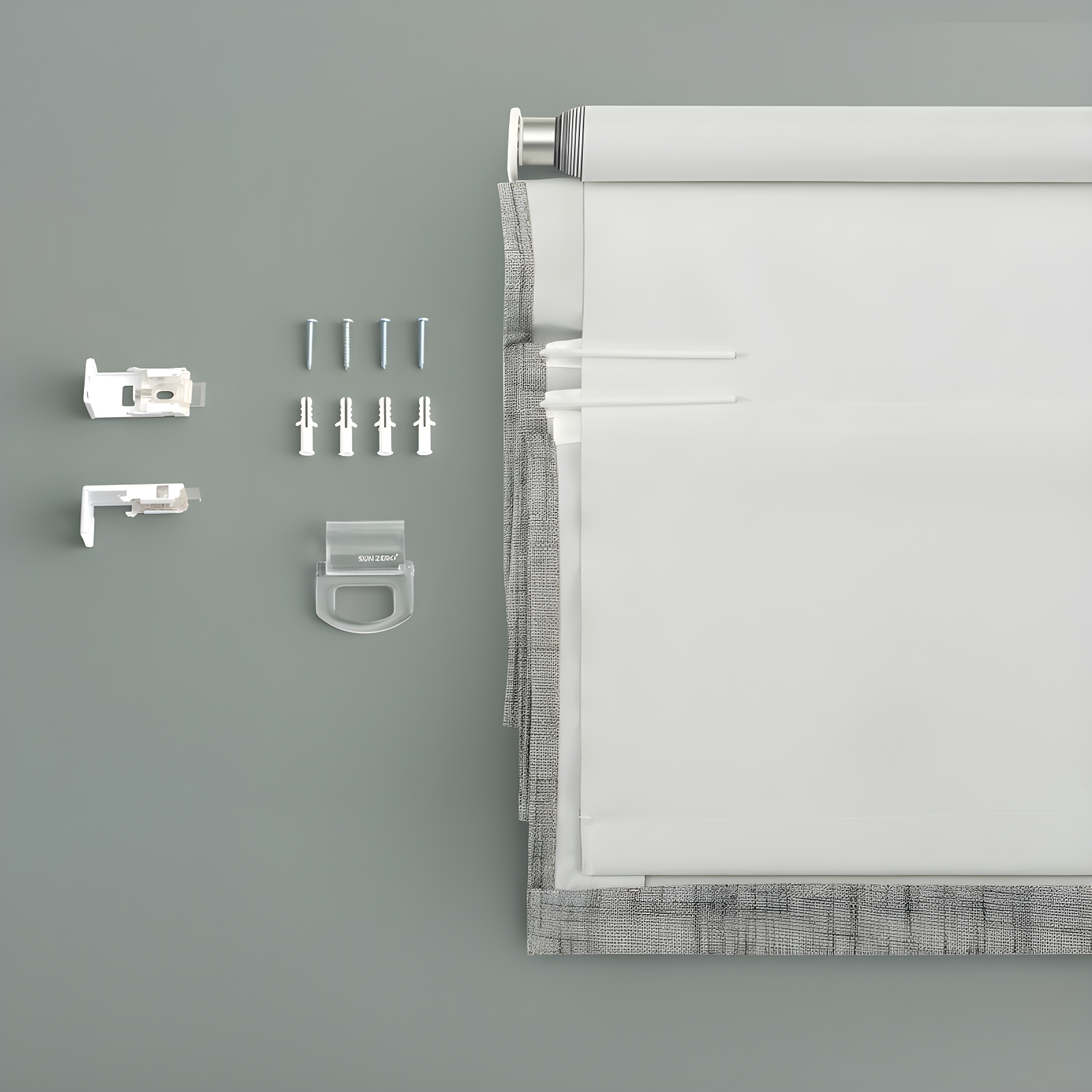 Sun Zero Thermal 100% Blackout Cordless Roman Shade