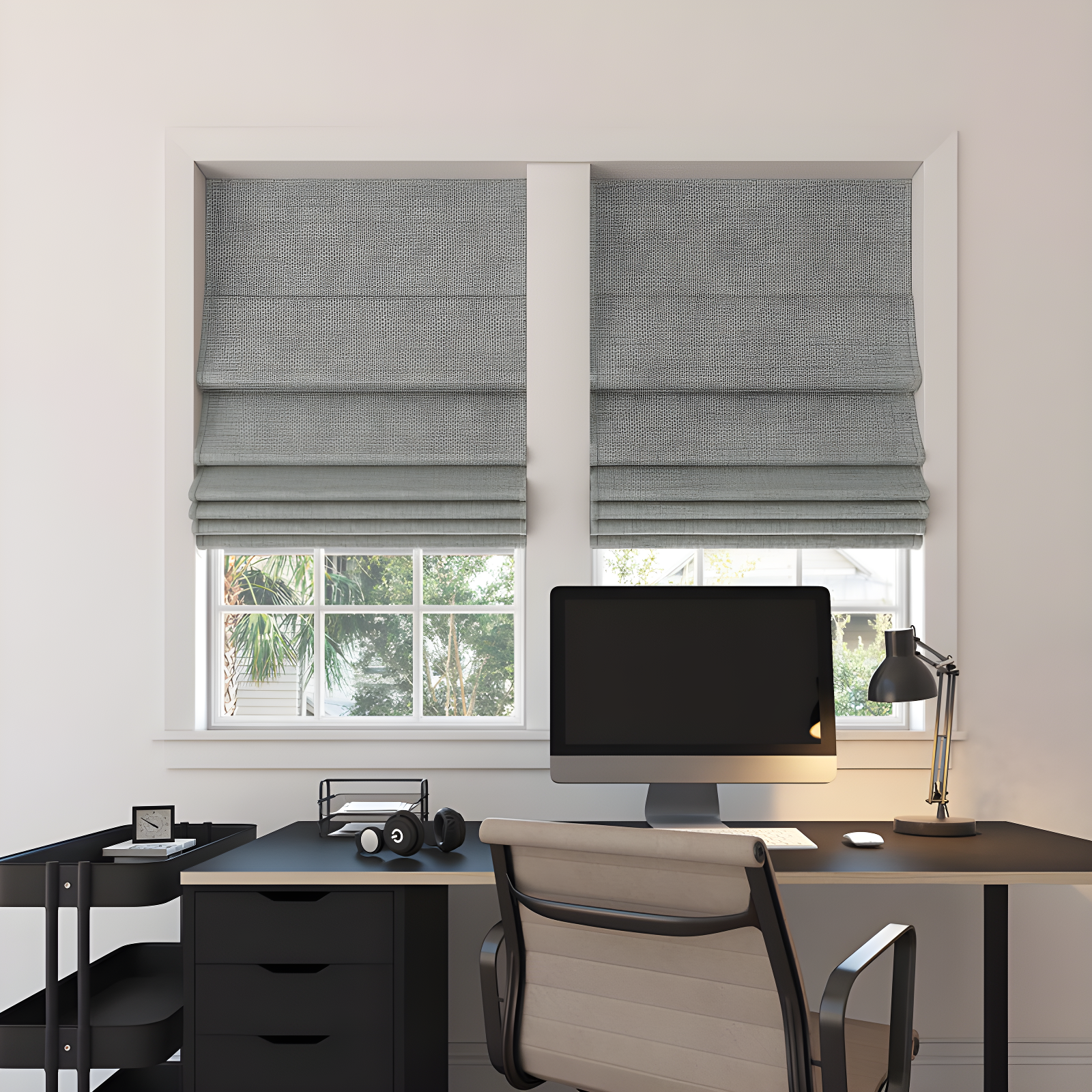 Sun Zero Thermal 100% Blackout Cordless Roman Shade