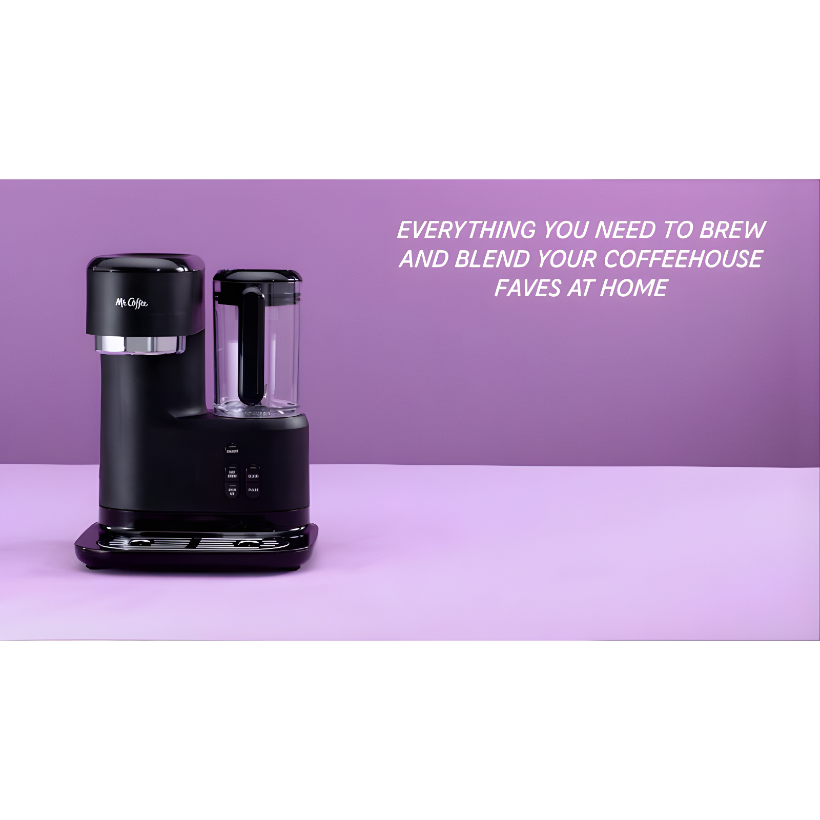 Mr. Coffee 2149282 Mr. Coffee Single-Serve Iced And Hot Coffee Maker And Blender With 2 Tumblers