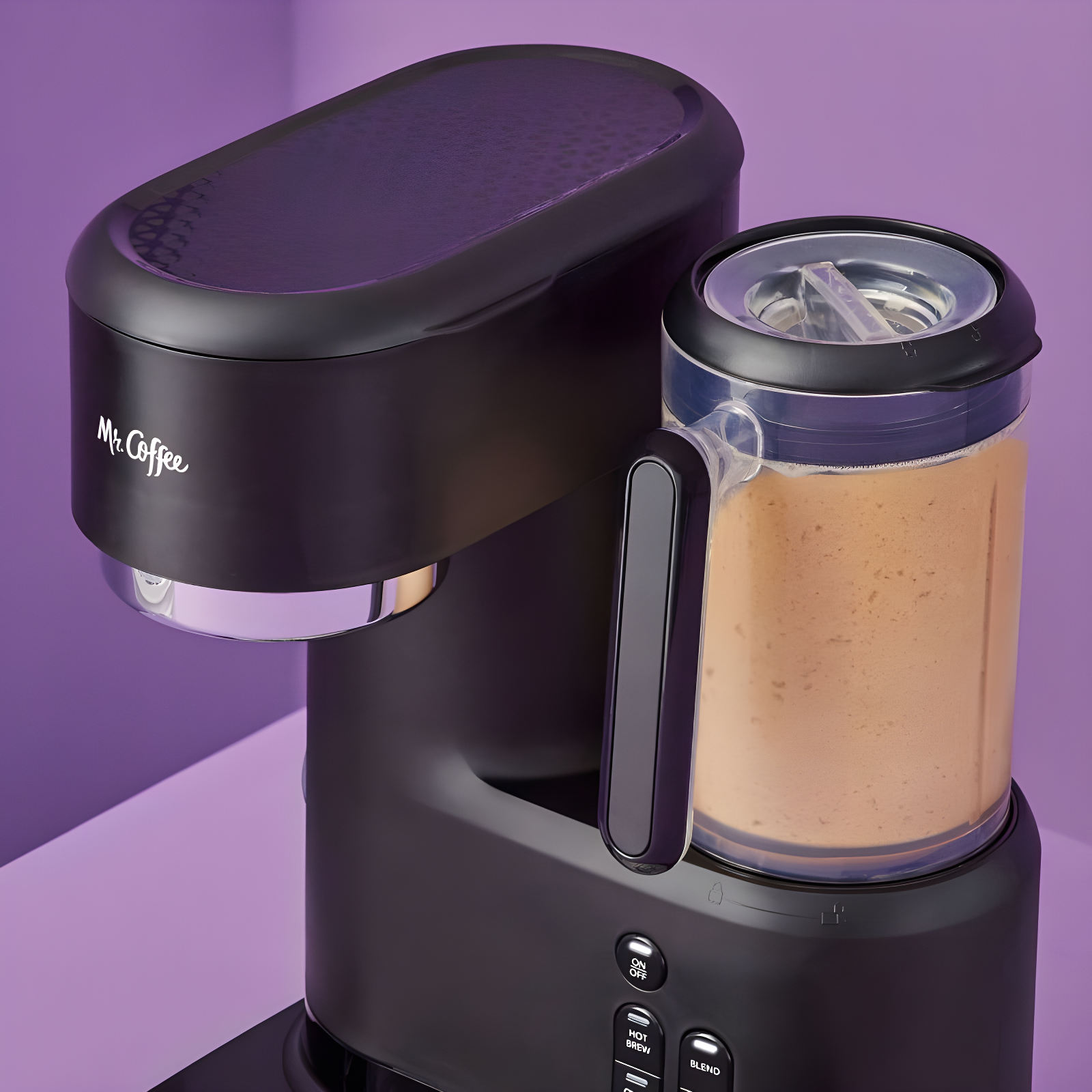 Mr. Coffee 2149282 Mr. Coffee Single-Serve Iced And Hot Coffee Maker And Blender With 2 Tumblers