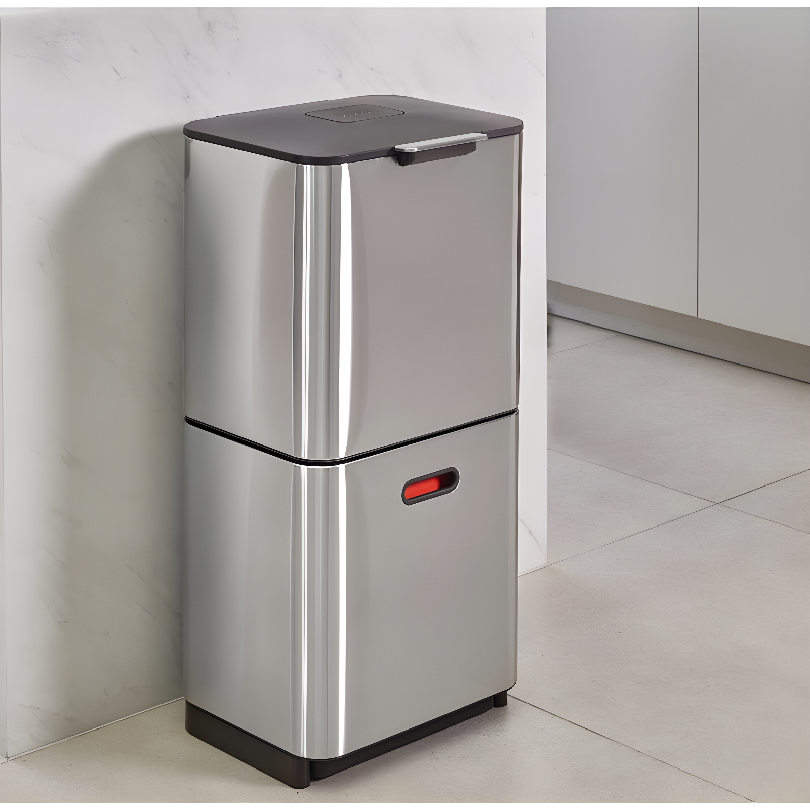 Joseph Joseph Totem Waste & Recycling Dual Kitchen Trash Can