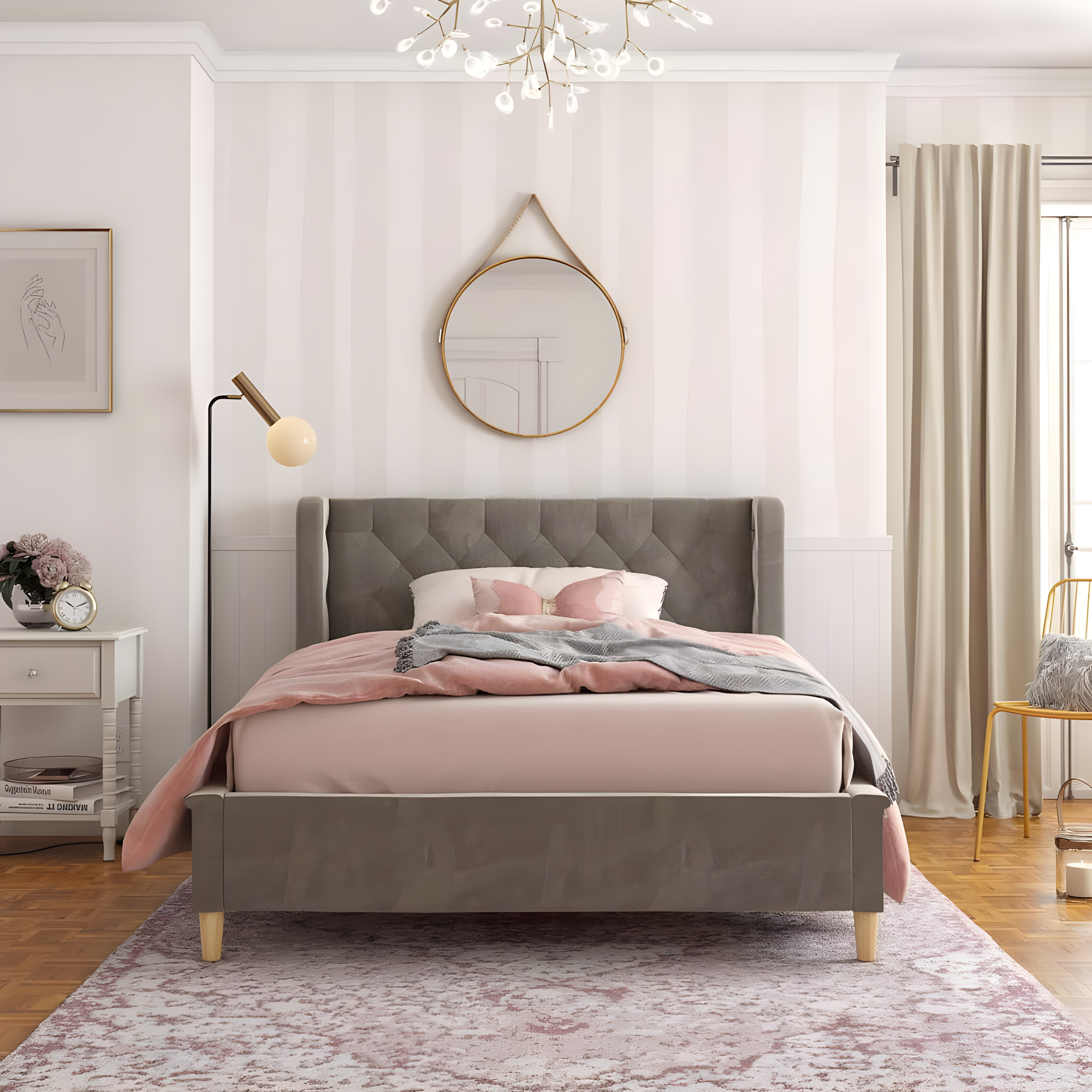 Ambrosia Full Platform Bed