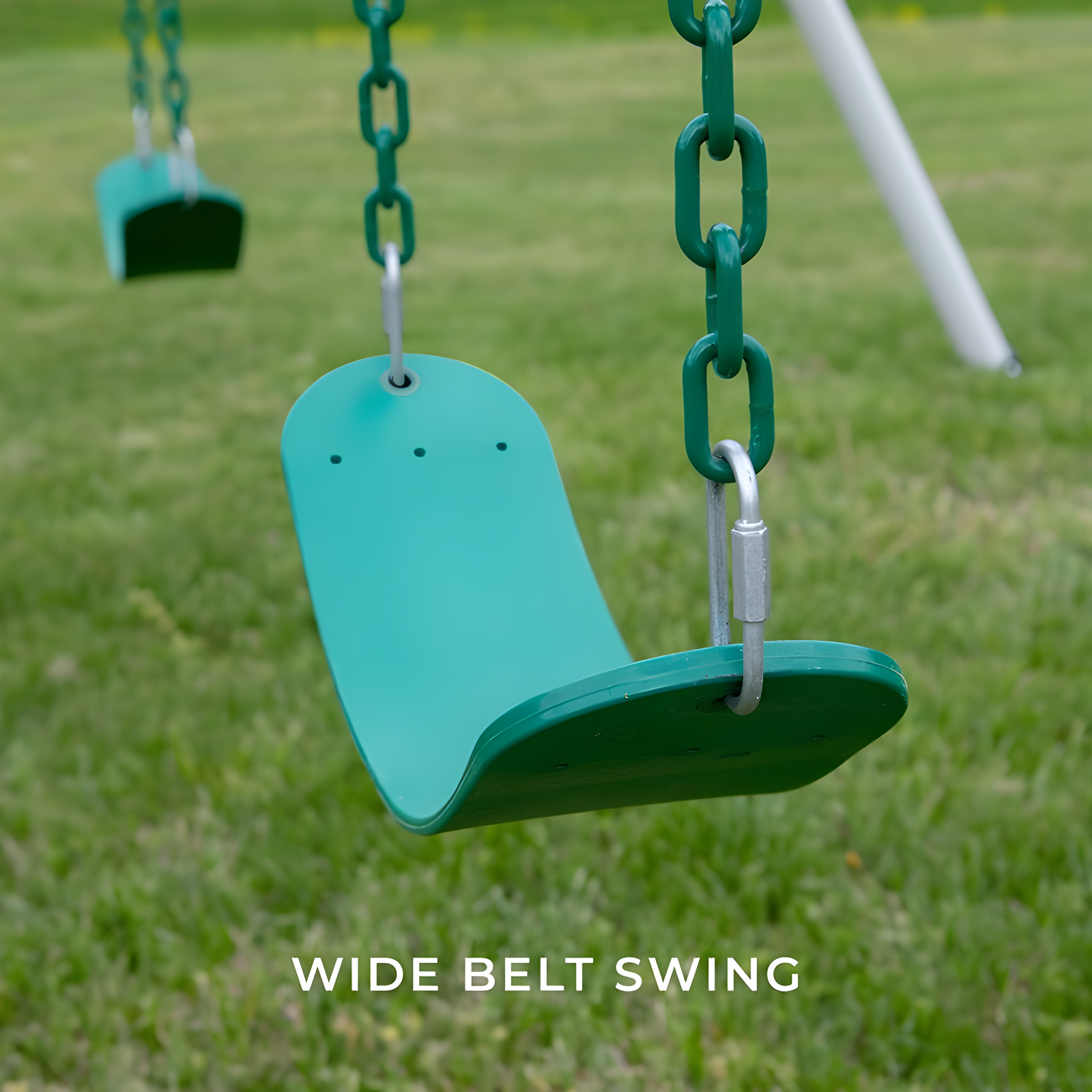 Backyard Discovery Backyard Discovery Big Brutus Galvanized Steel A-Frame Swing Set with Two Belt Swings and One Trapeze Bar