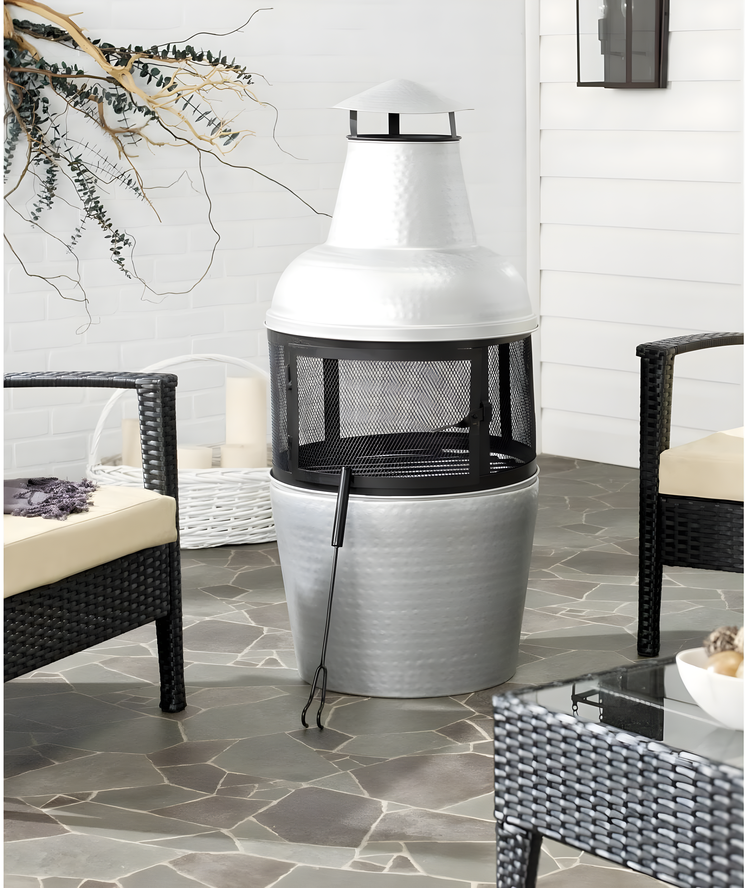 Mischa Cast Iron Wood Burning Chiminea