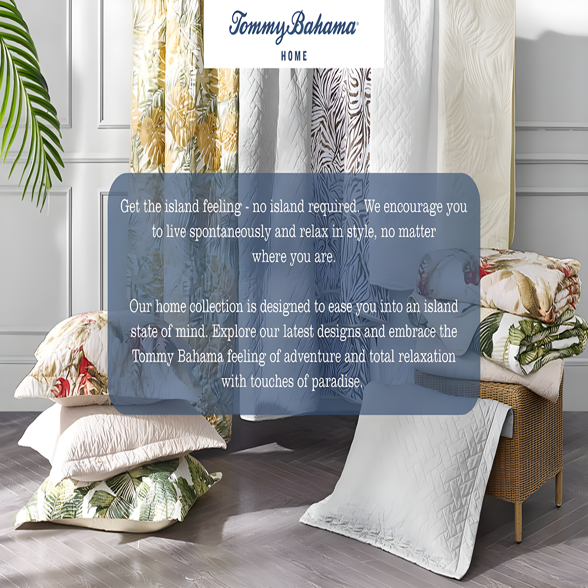 Tommy Bahama Home Tommy Bahama Palmday Cotton Reversible Quilt Set