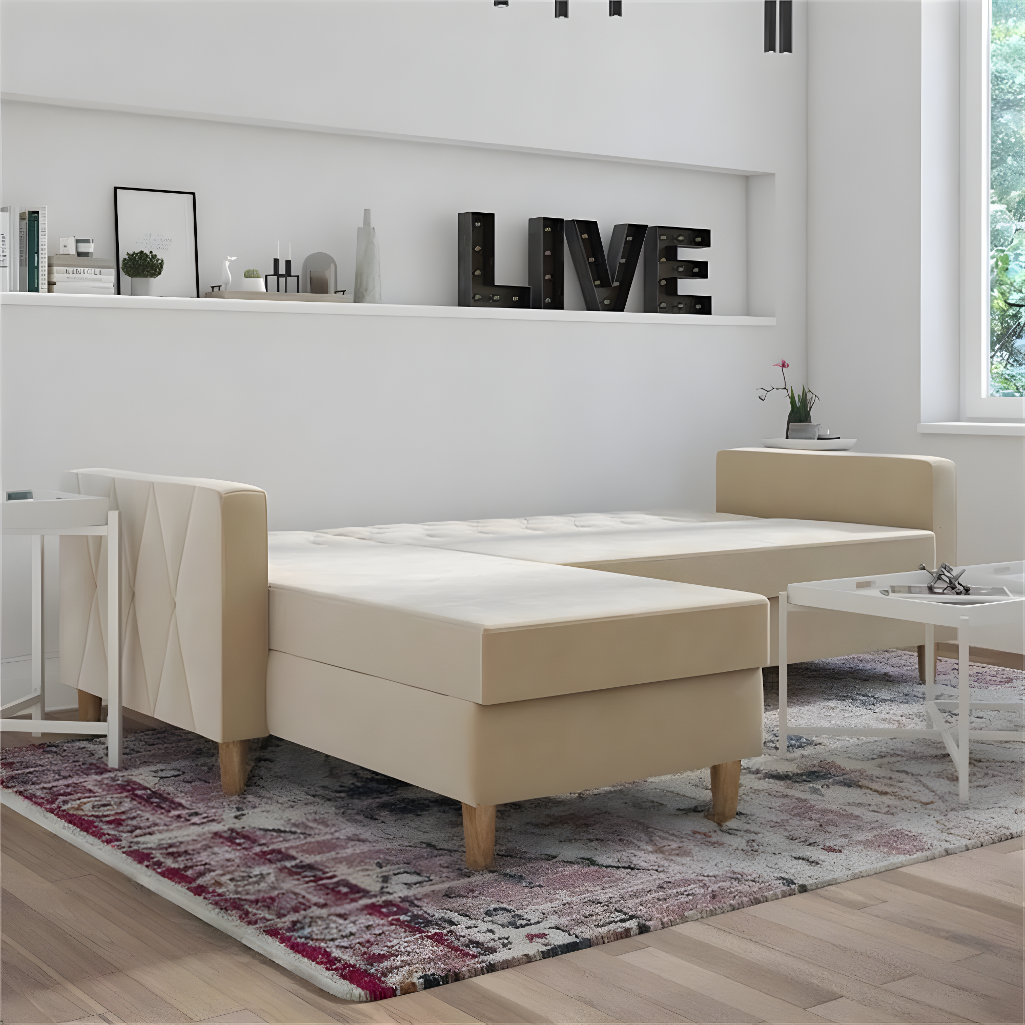 Liberty Upholstered Reversible Chaise Sectional with Storage
