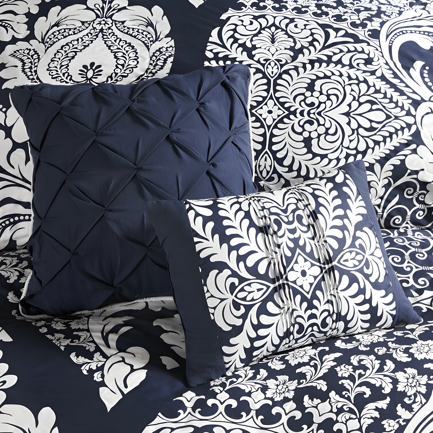 Madison Park Vienna 7 Piece Cotton Printed Comforter Set