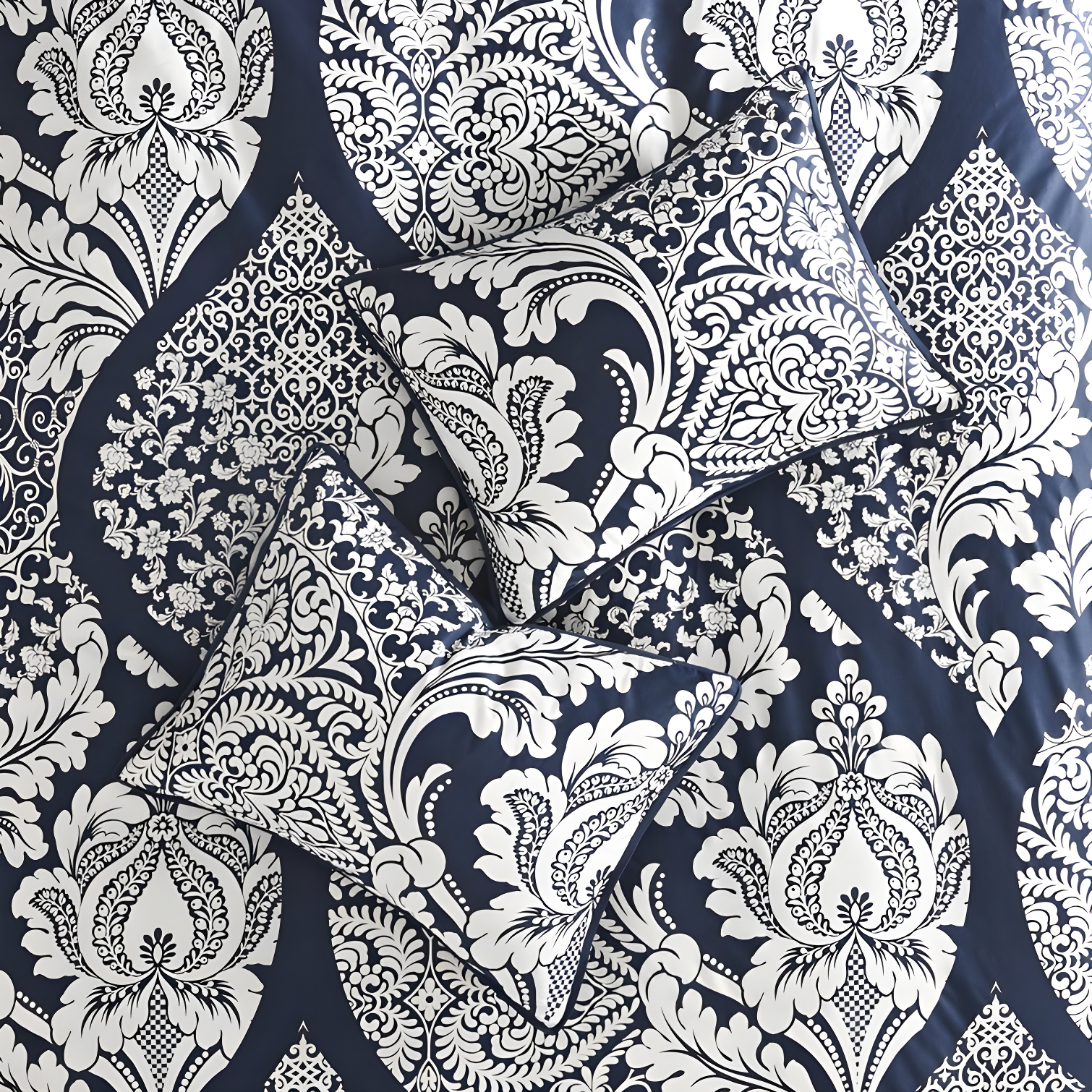 Madison Park Vienna 7 Piece Cotton Printed Comforter Set