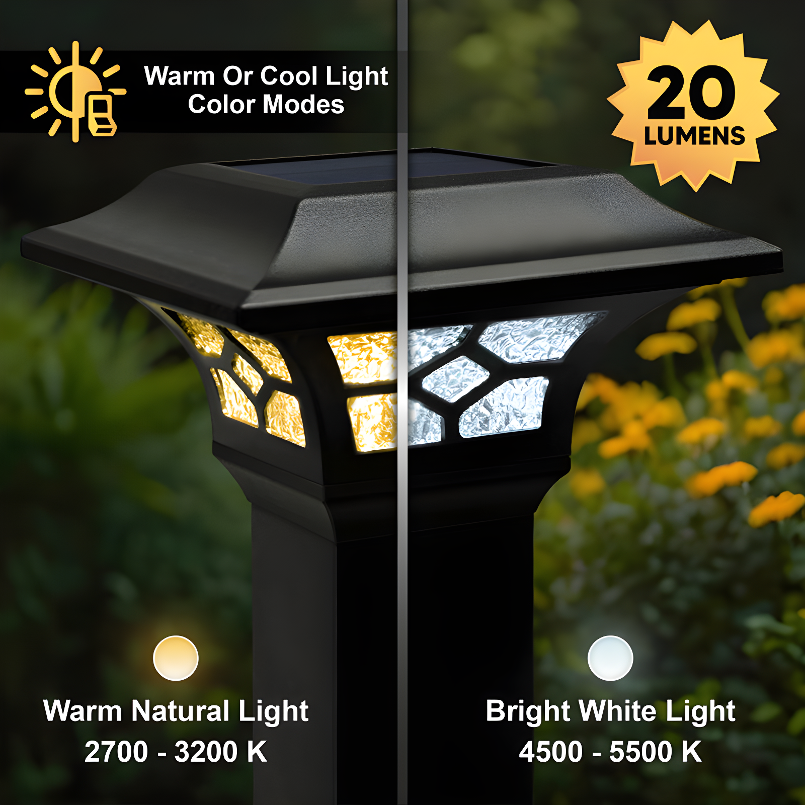 Classy Caps Low Voltage Integrated LED Aluuminum Fence Post Cap Light 2.5 In. X 2.5 In. with Base Adapter Included