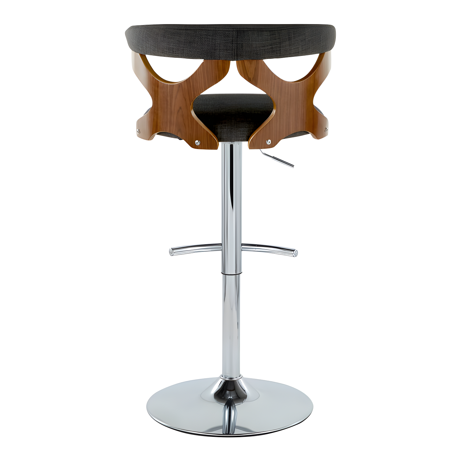 Gardenia Swivel Upholstered Adjustable Height Counter Stool with Metal Frame (Set of 2)