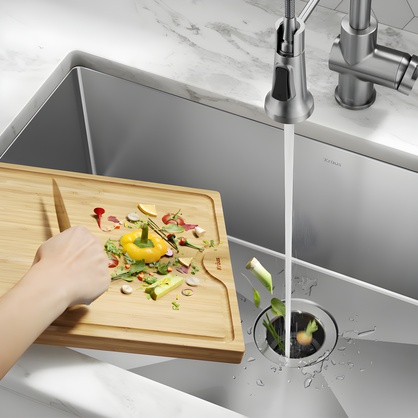 Kraus WasteGuard 1/2 HP Continuous Garbage Disposal