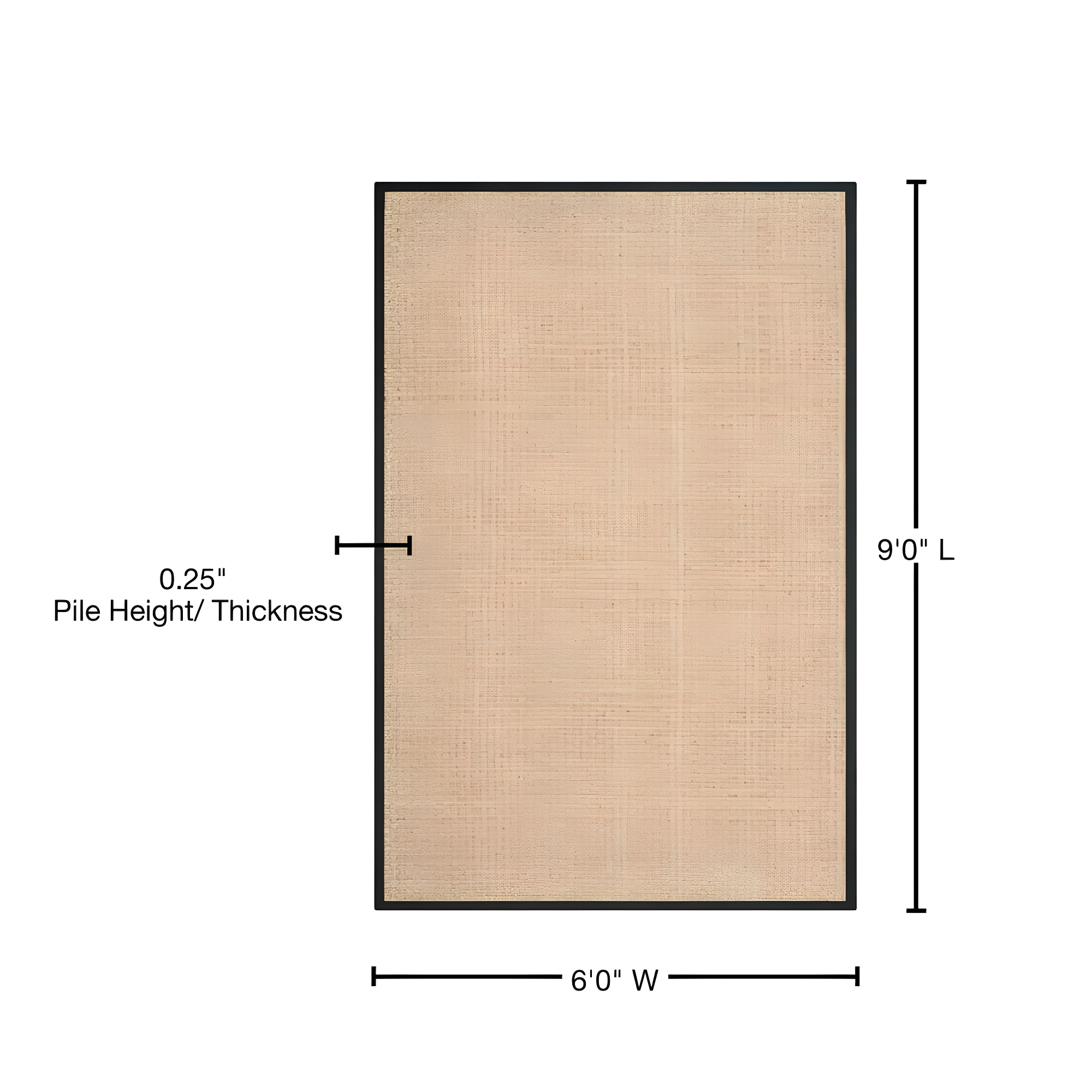 Natural Fiber NF114 Power Loomed Area Rug - Natural/Black - 6'x9' - Safavieh.
