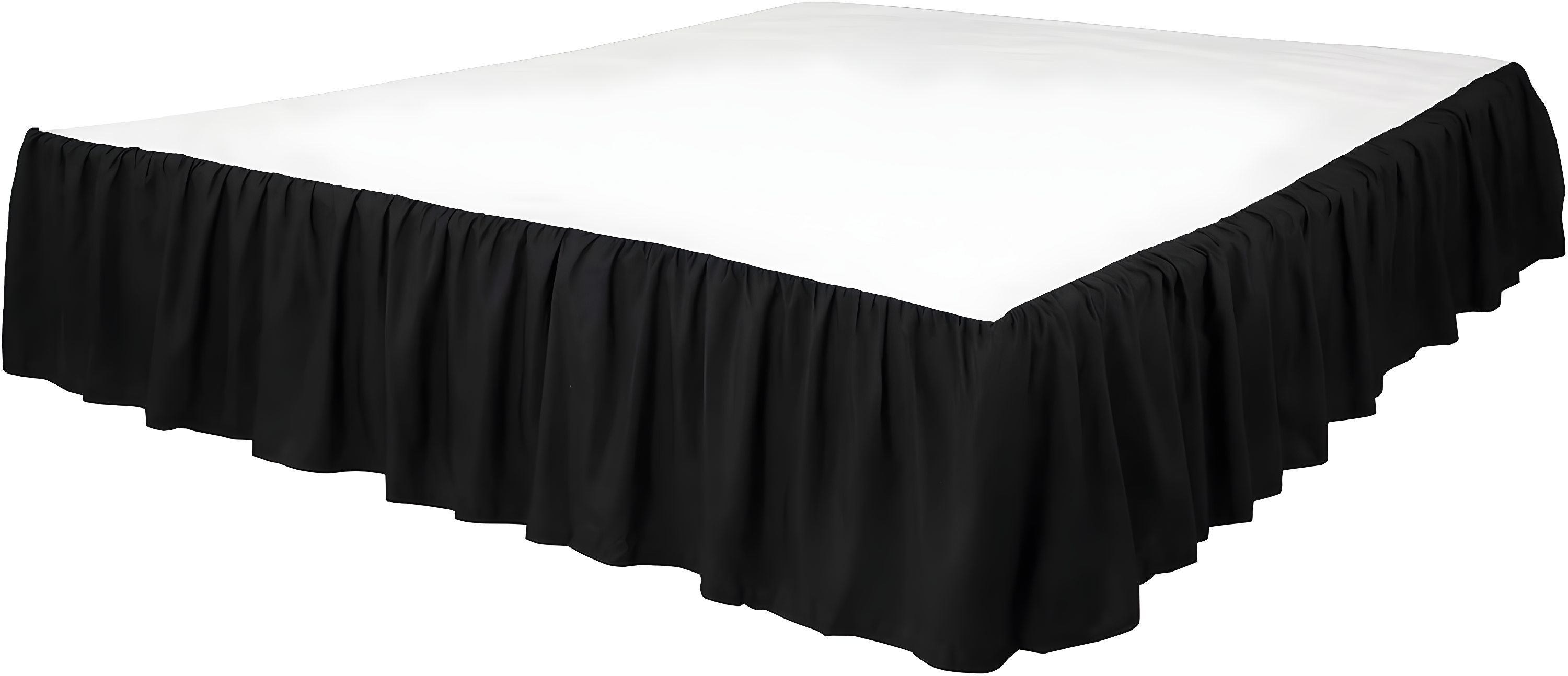 Martex Martex Ruffled Bed Skirt Easy Fit Lightweight 100% Microfiber Dust Ruffle Hotel Quality With 16 inch Tailored Drop