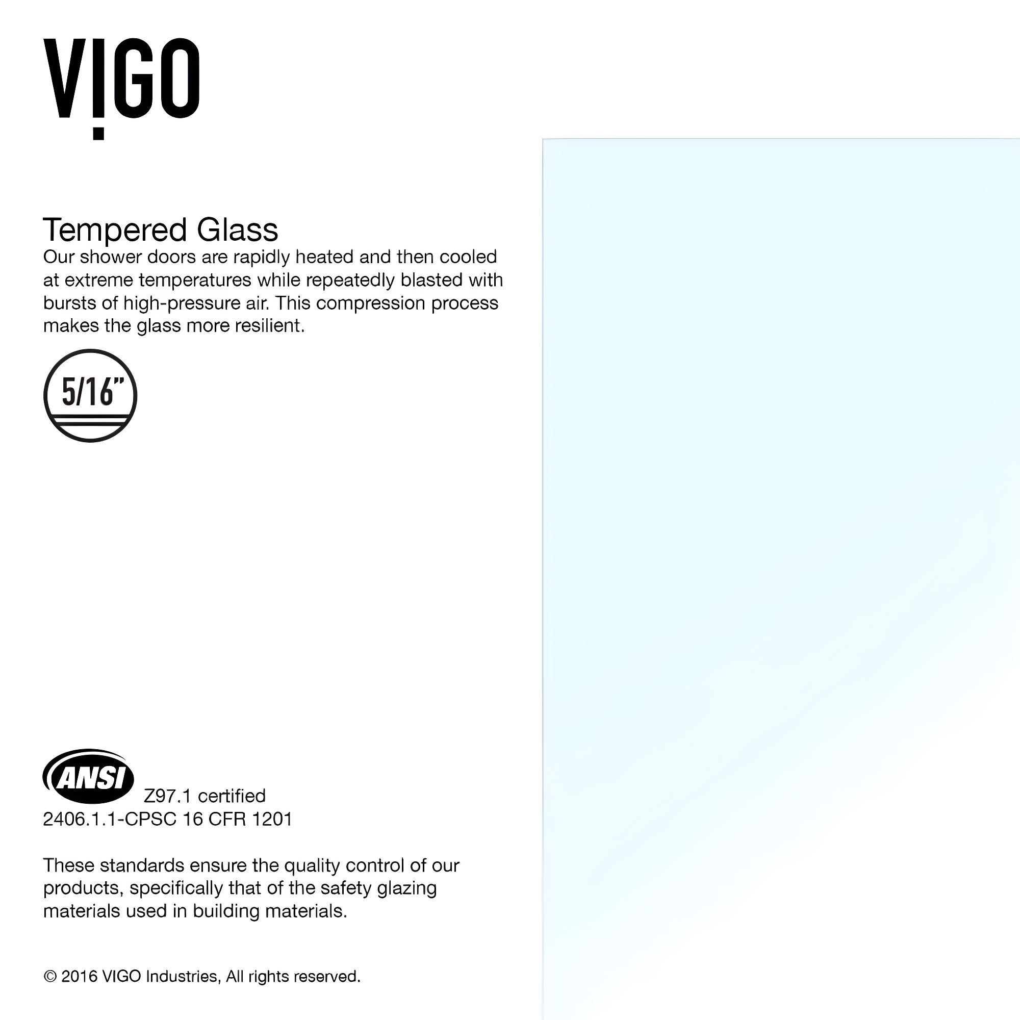 Rialto 34" W x 58" H Hinged Frameless Tub Door with with 5/16" Glass