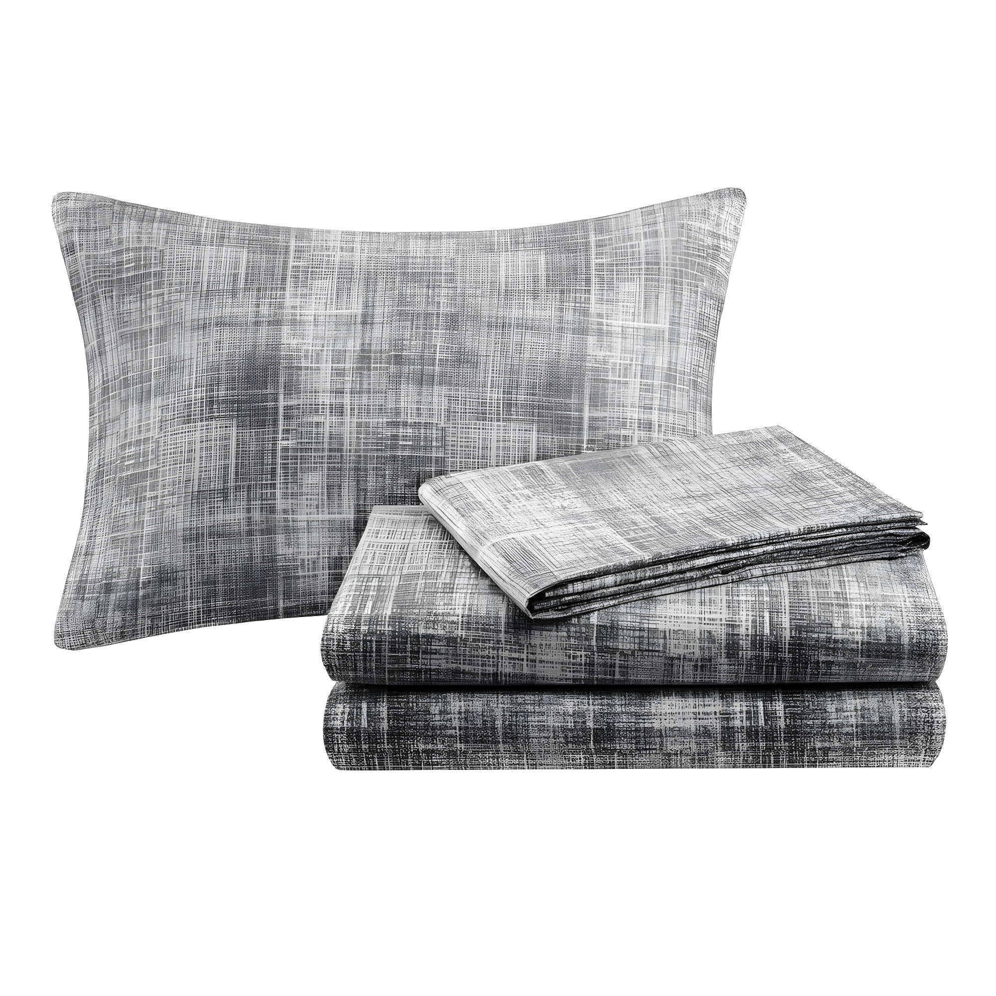 Madison Park Essentials Saben Microfiber Quilt Set with Cotton Bed Sheets