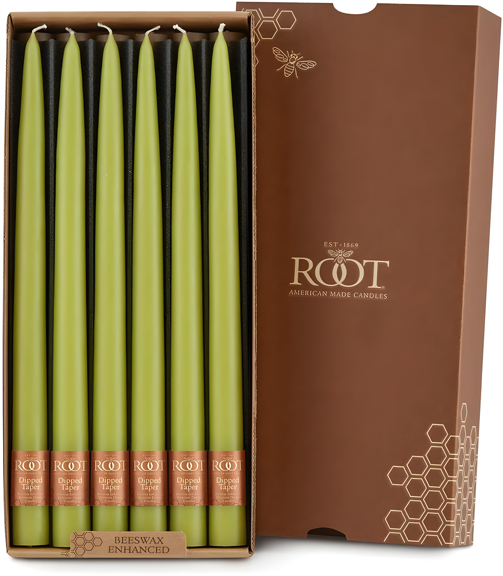12 Piece Unscented Taper Candle Set