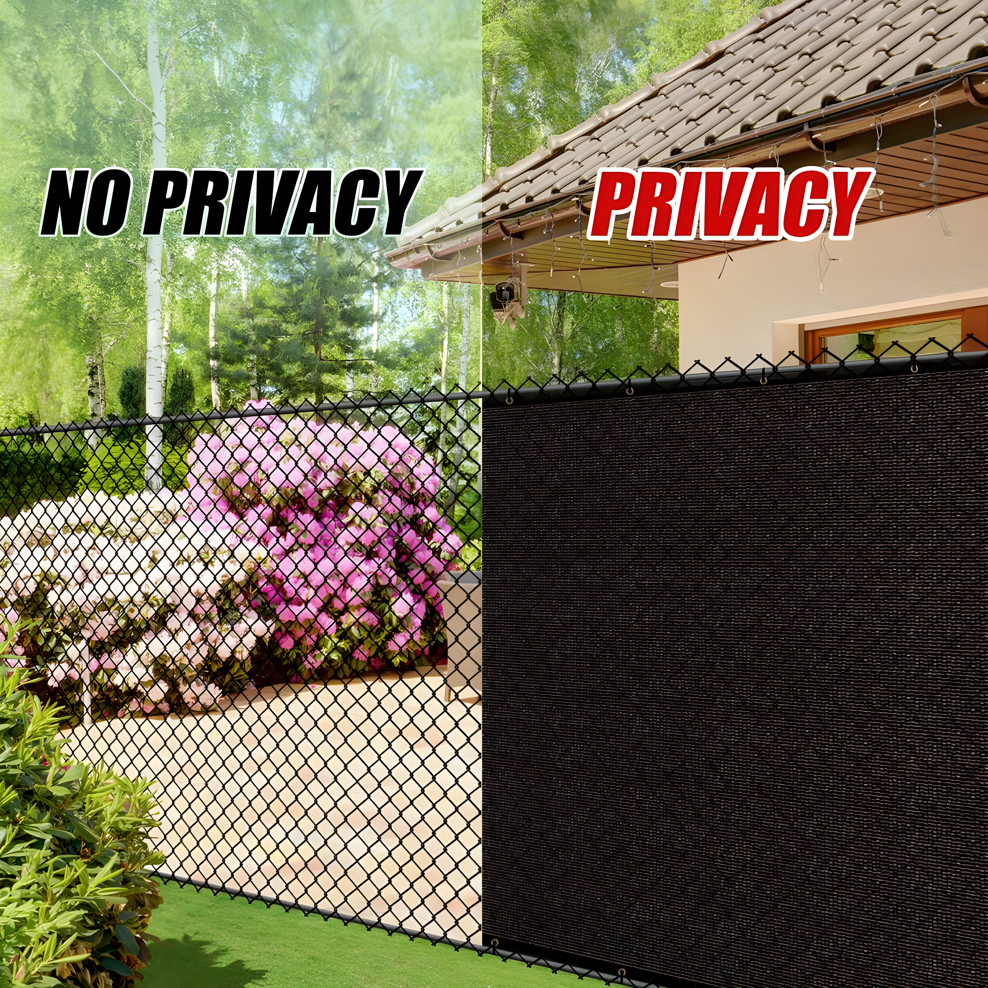 ColourTree Colour Tree Privacy Screen & Windscreen Fabric Cover – Durable Outdoor Fence Protection, UV-Resistant, Easy Installation
