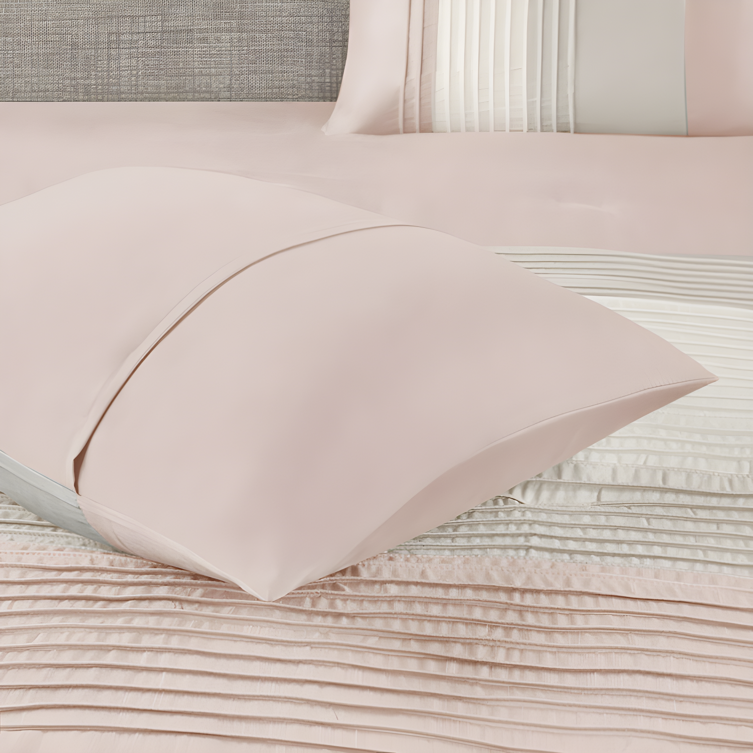 Madison Park Amherst 7 Piece Striped and Pleated Comforter Set & Reviews | Wayfair