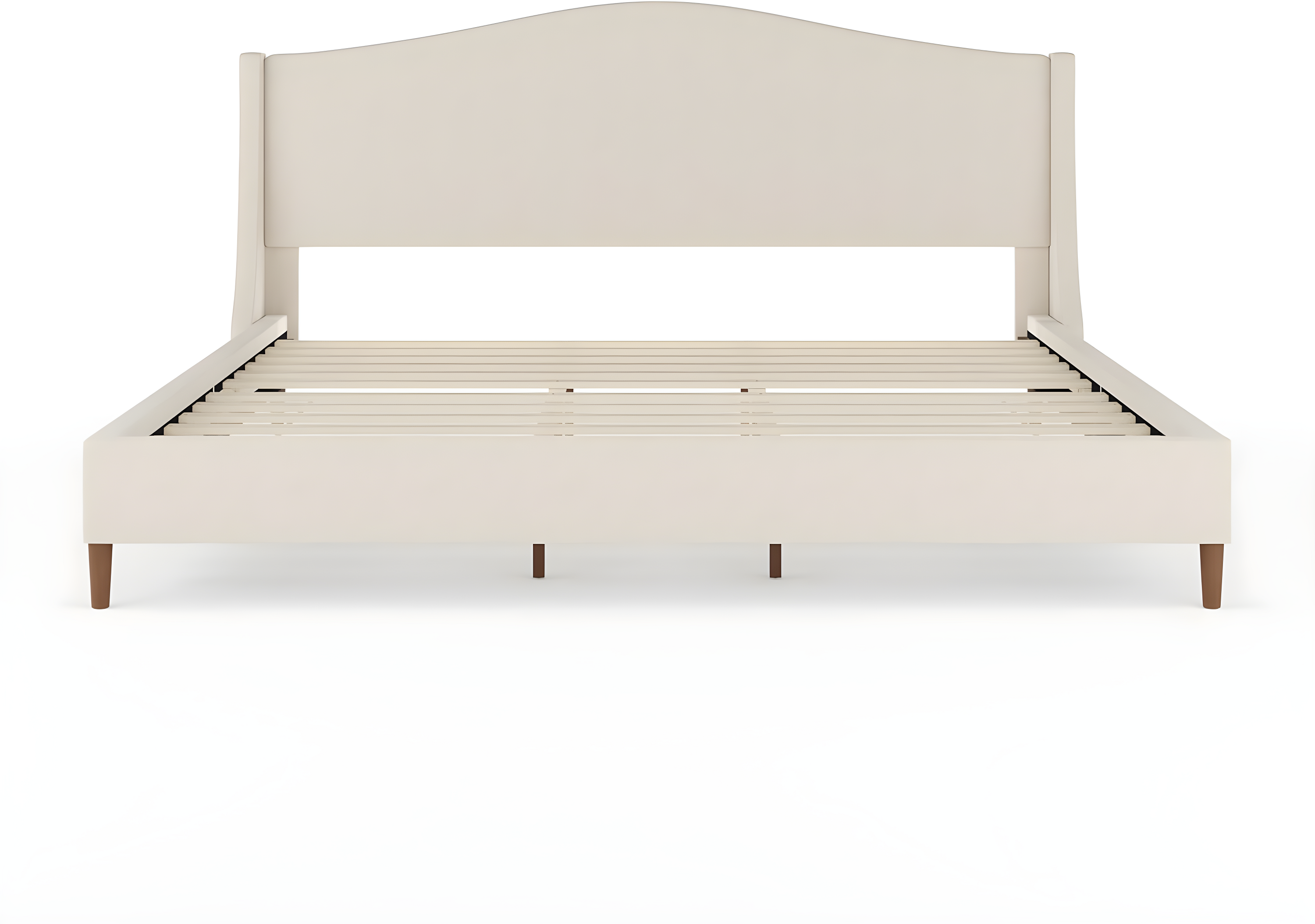 Martha Stewart Martha Stewart Amelia Upholstered Platform Bed With Curved Headboard