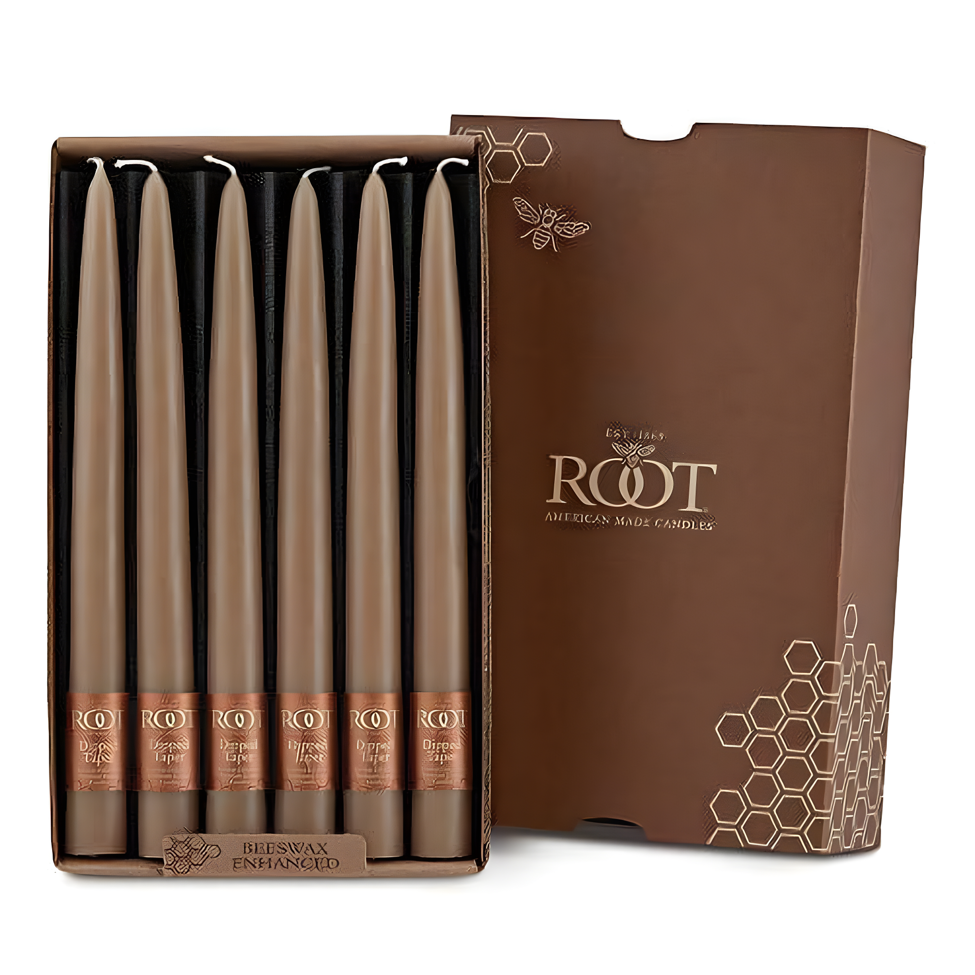 12 Piece Unscented Taper Candle Set