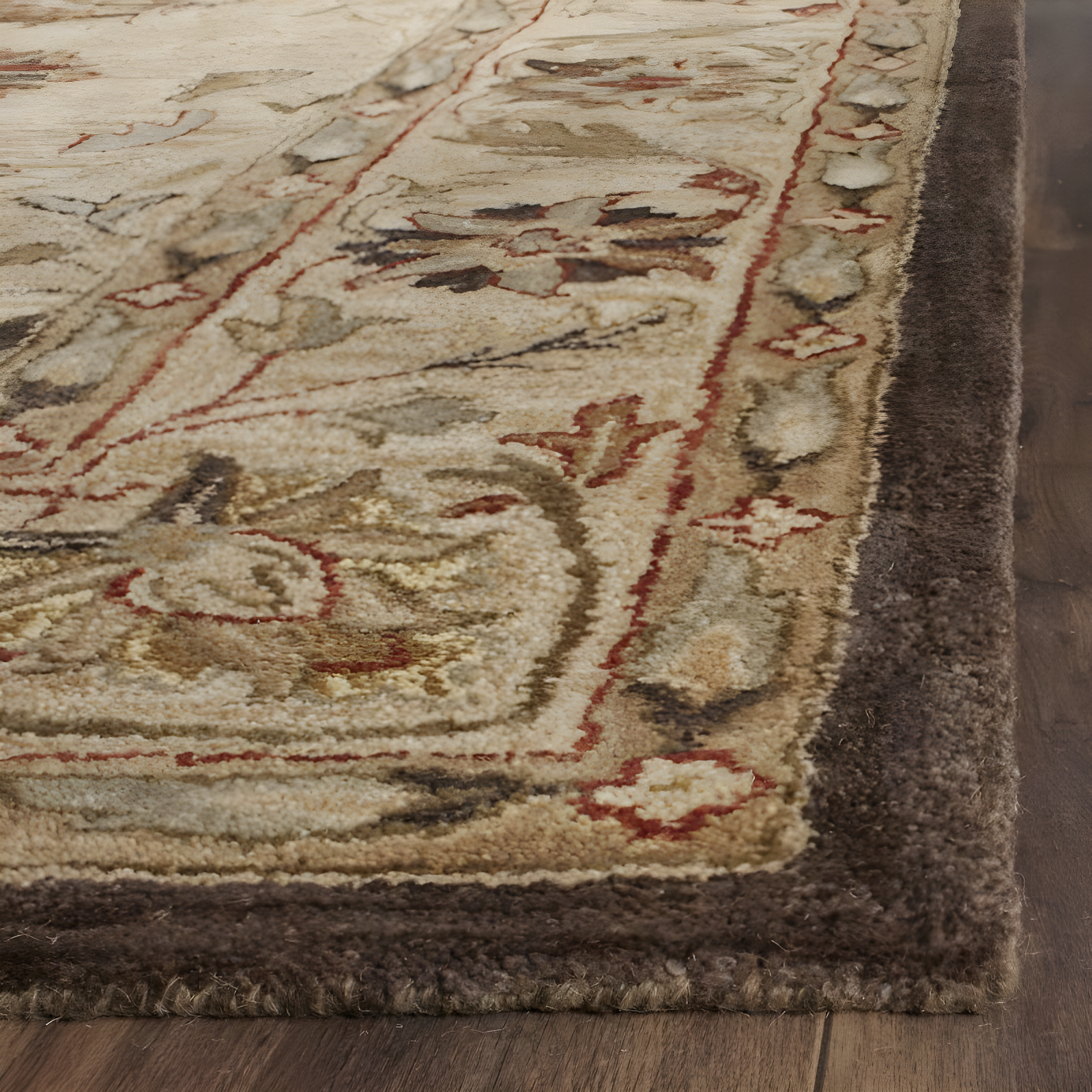 Antiquity AT812 Hand Tufted Indoor Area Rug - Beige/Beige - 7'6"x9'6" - Safavieh