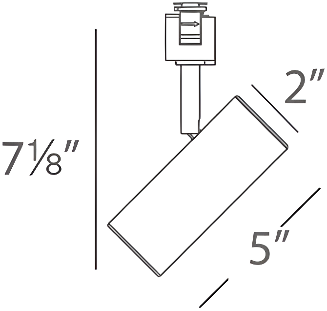 Silo LED Adjustable Track Head