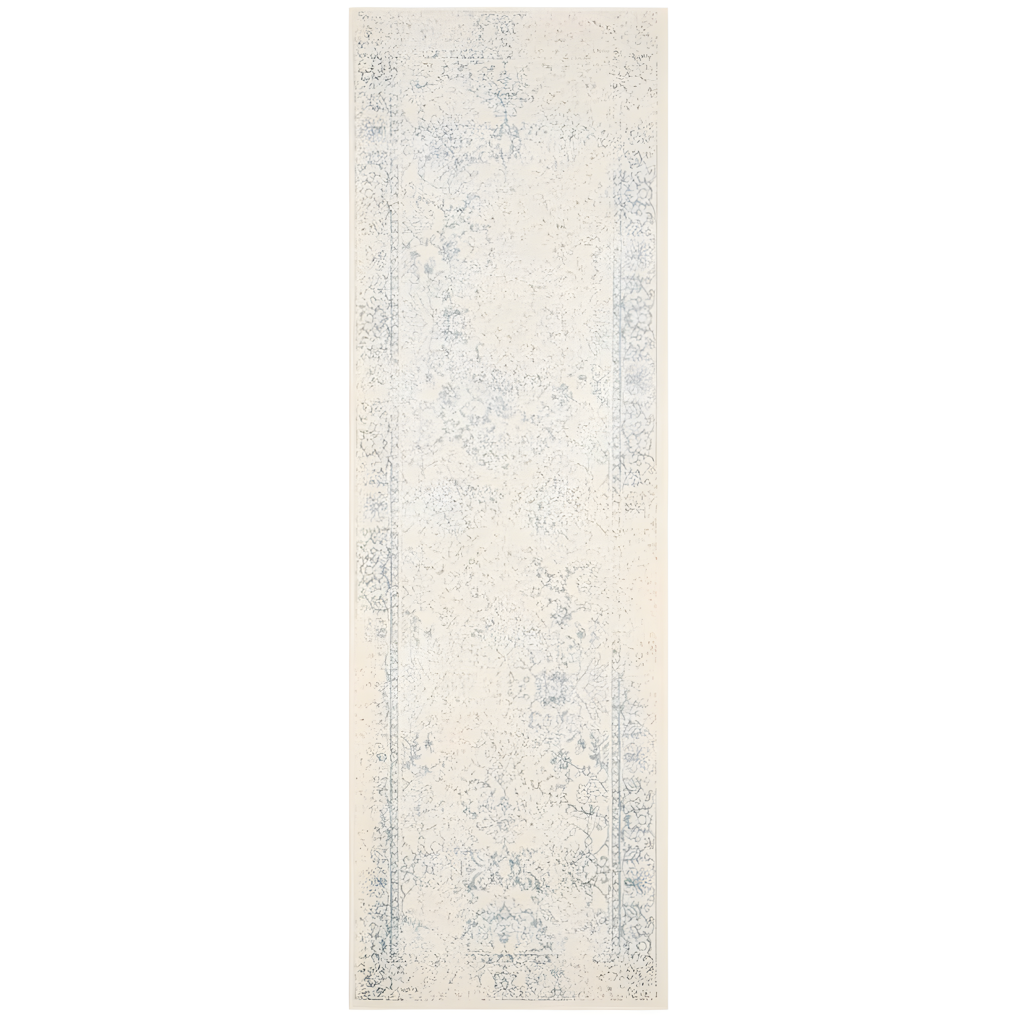 Adirondack ADR109 Machine Made Indoor Runner - Ivory/Slate - 2'-6"x12' - Safavieh